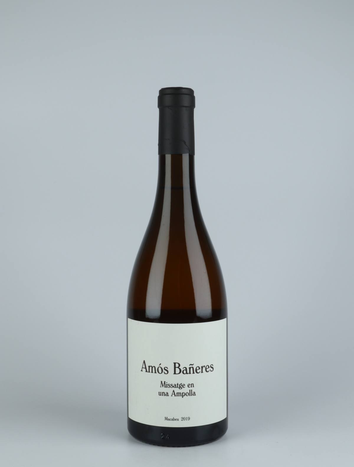 A bottle 2019 Missatge en Una Ampolla White wine from Amós Bañeres, Penedès in Spain