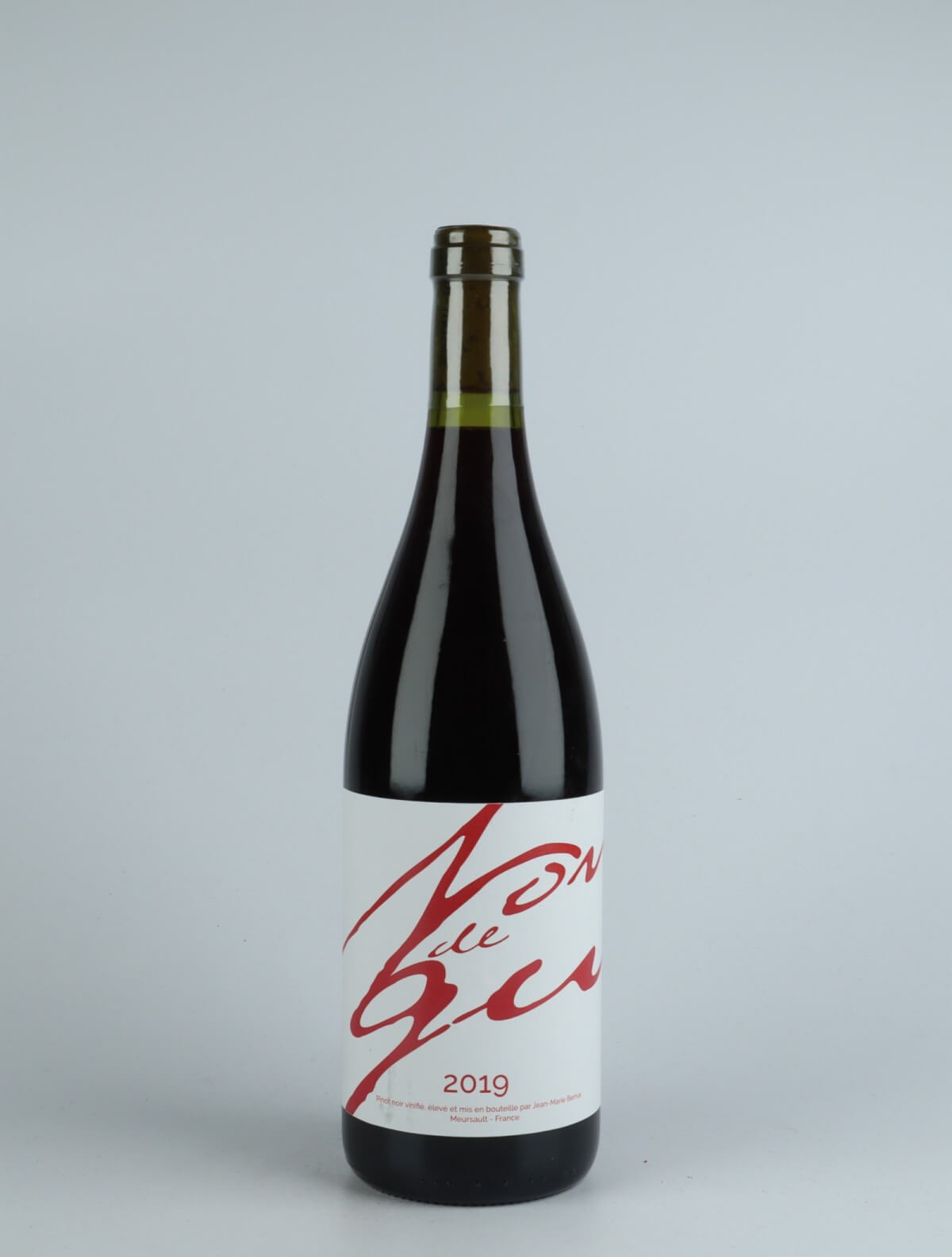 En flaske 2019 Nondegu Rødvin fra Jean-Marie Berrux, Bourgogne i Frankrig