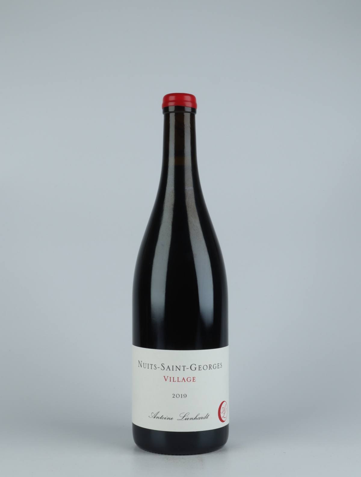 A bottle 2019 Nuits Saint Georges Red wine from Antoine Lienhardt, Burgundy in France
