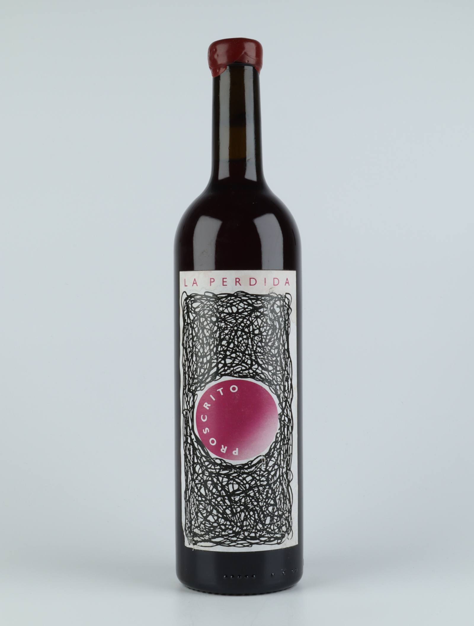 A bottle 2019 Proscrito Rosé from La Perdida, Ribeira Sacra in Spain