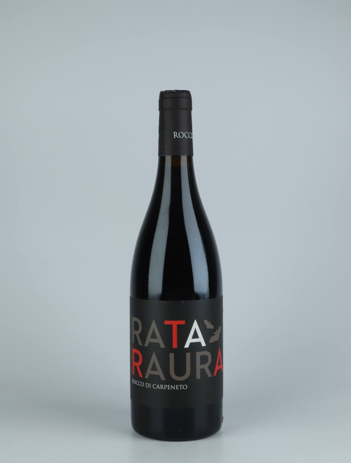 A bottle 2019 Rataraura Red wine from Rocco di Carpeneto, Piedmont in Italy