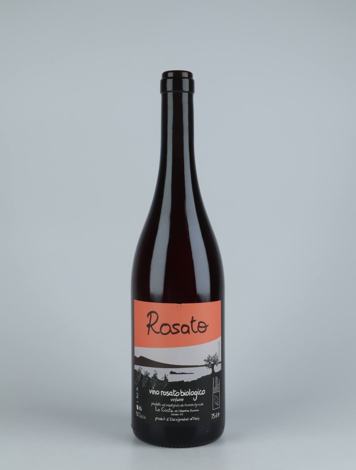 En flaske 2019 Rosato Rosé fra Le Coste, Lazio i Italien