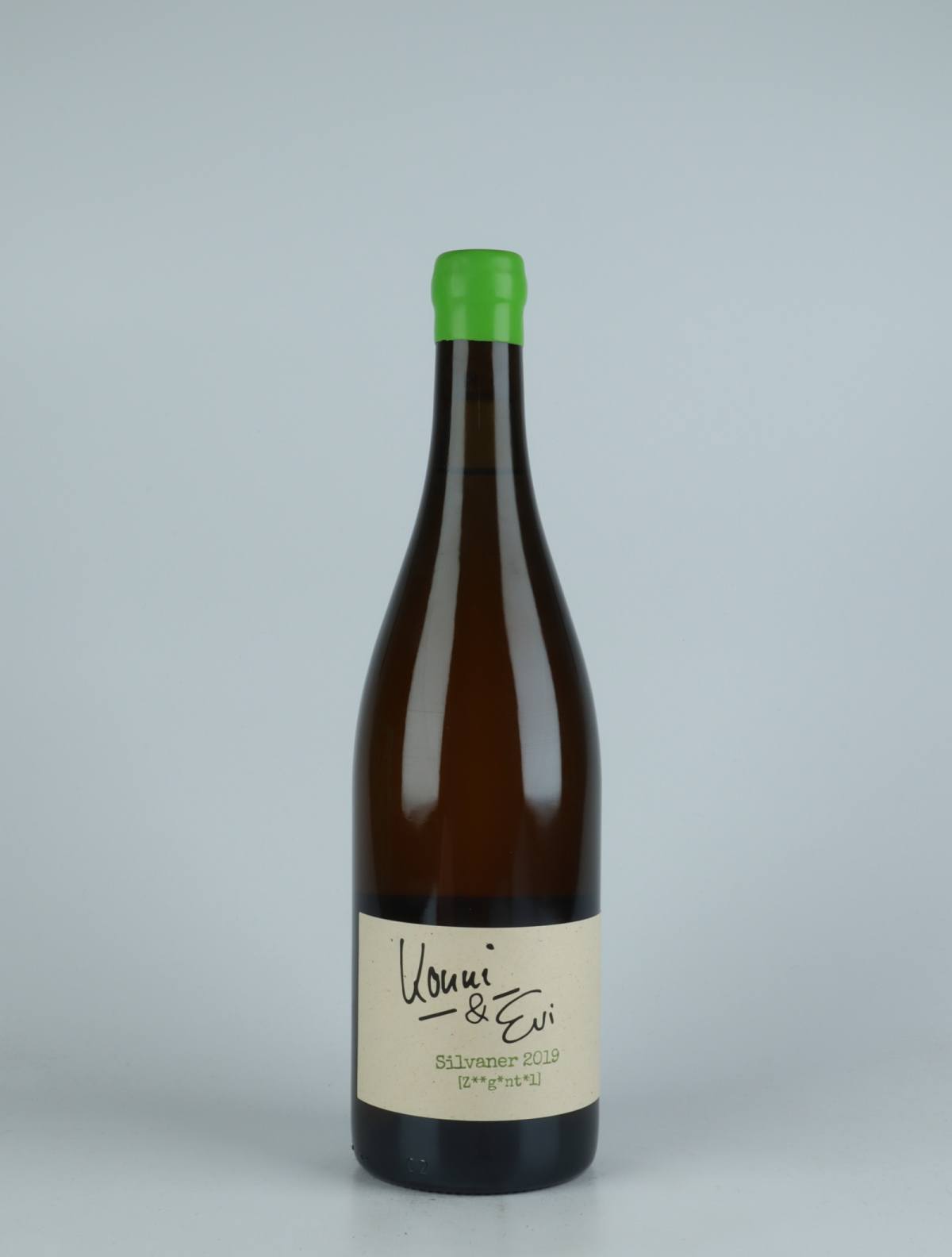 A bottle 2019 Silvaner Ziegental White wine from Konni & Evi, Saale-Unstrut in Germany