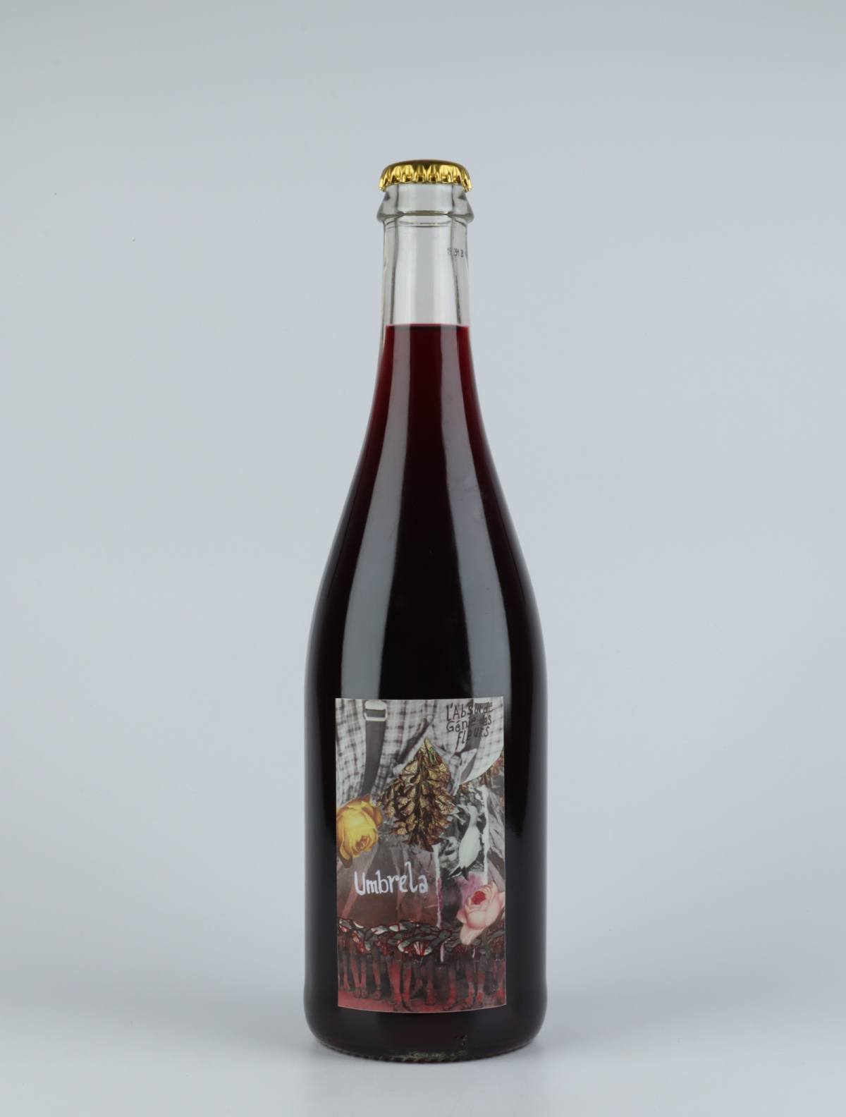 A bottle 2019 Umbrela Red wine from Absurde Génie des Fleurs, Languedoc in France