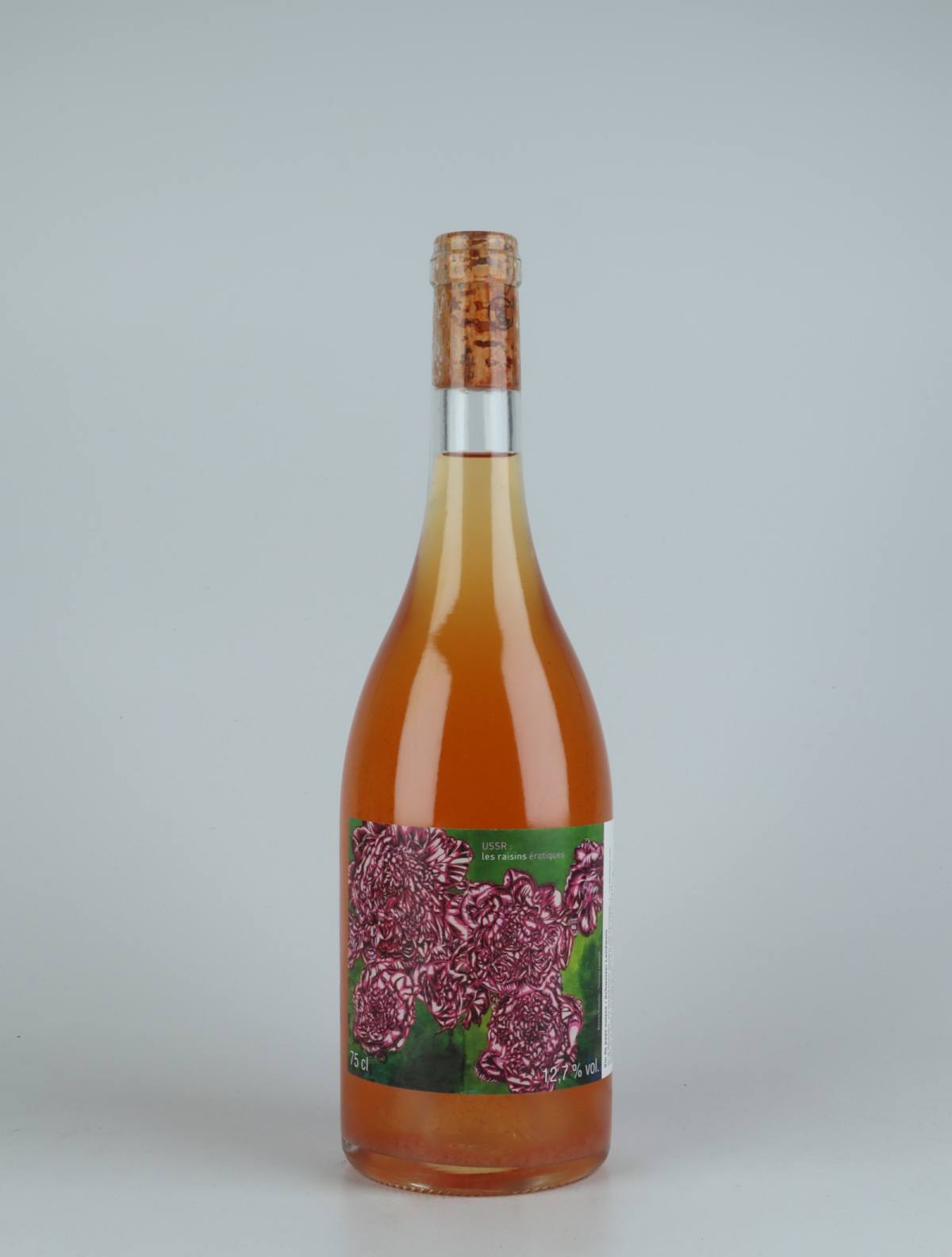 A bottle 2019 USSR - Les Raisins Érotiques Orange wine from Les Vins du Fab, Neuchâtel in 