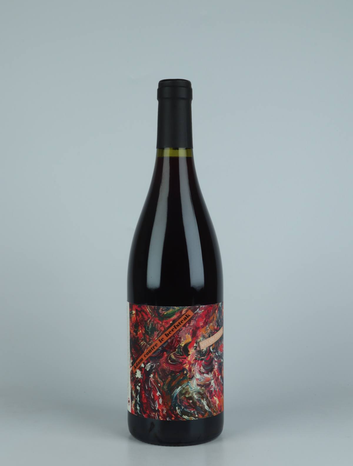 A bottle 2020 Adam Contre le Beefsteack Red wine from Daniel Sage, Haute-Loire in France