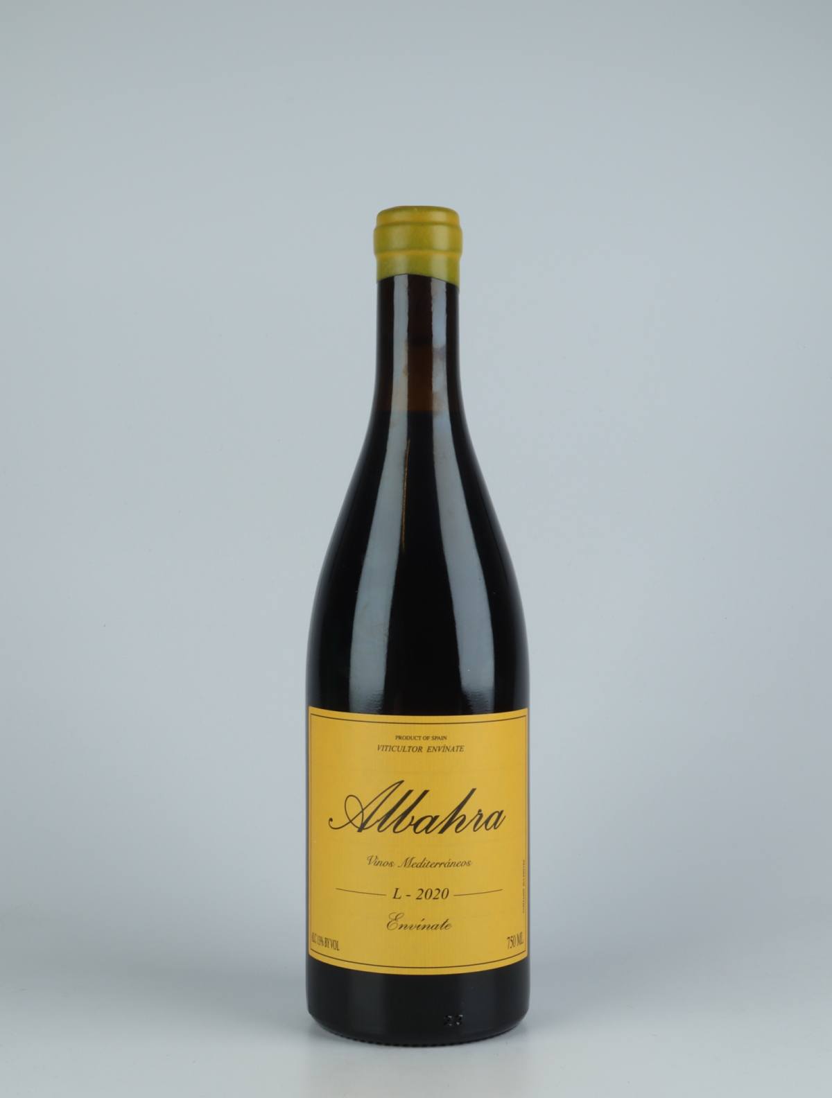 A bottle 2020 Albahra - Almansa Red wine from Envínate, Almansa in Spain