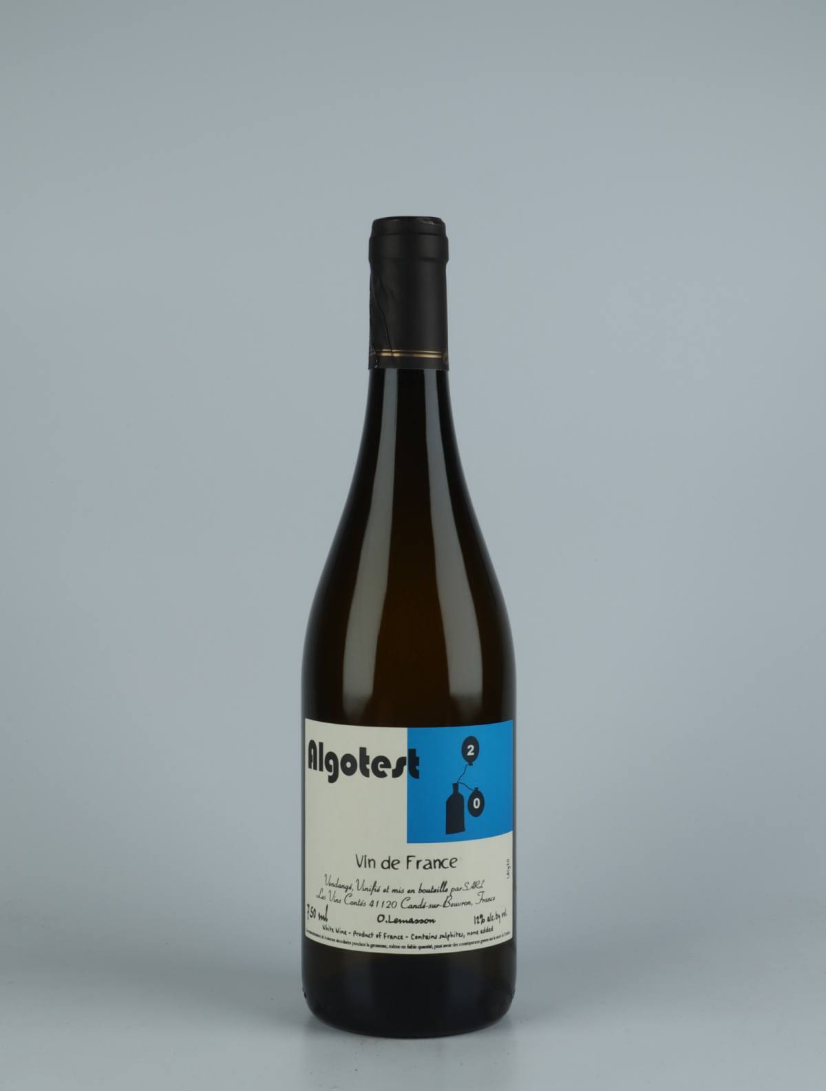 A bottle 2020 Algotest White wine from Olivier Lemasson, Loire in France