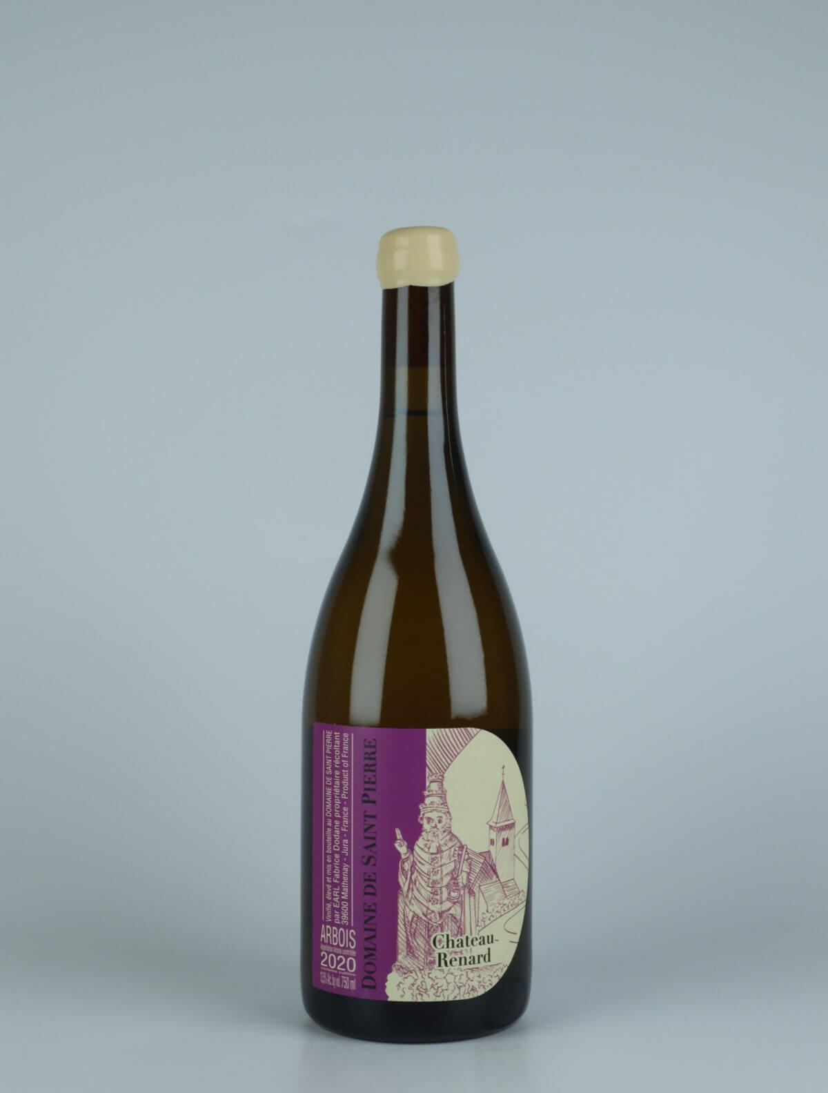 En flaske 2020 Arbois Blanc - Château Renard Hvidvin fra Domaine de Saint Pierre, Jura i Frankrig