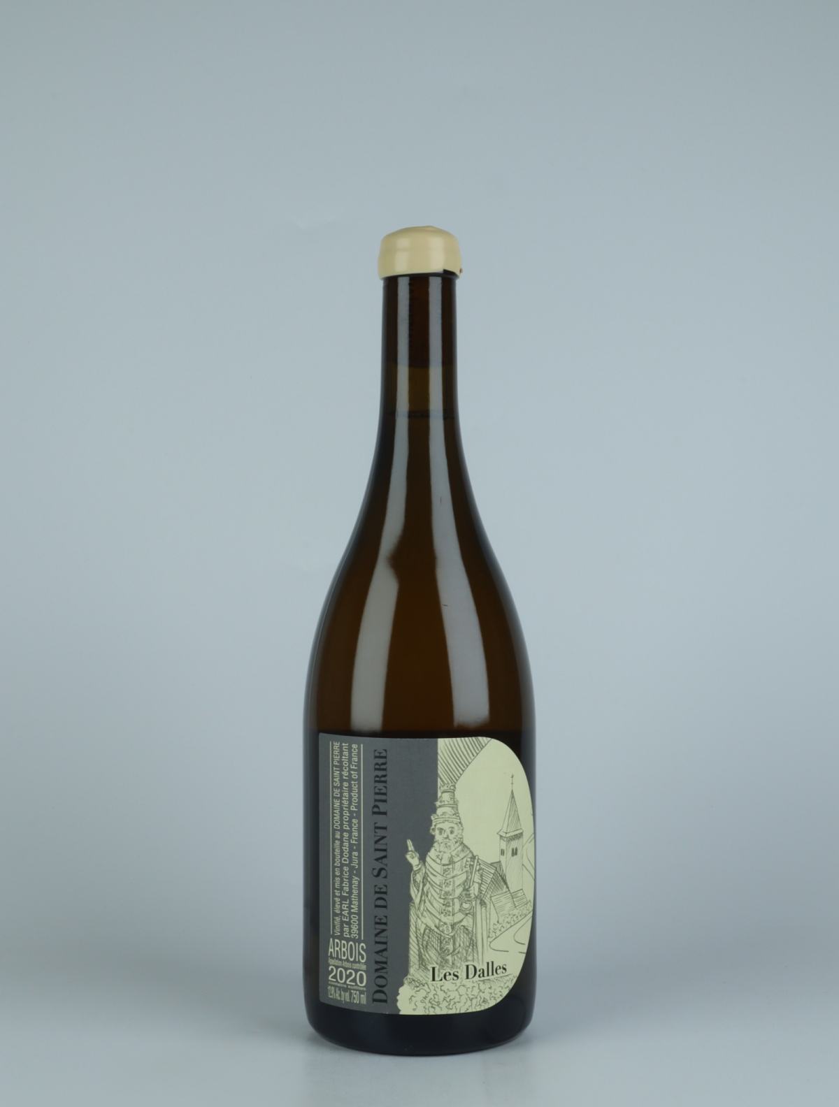 A bottle 2020 Arbois Blanc - Les Dalles White wine from Domaine de Saint Pierre, Jura in France