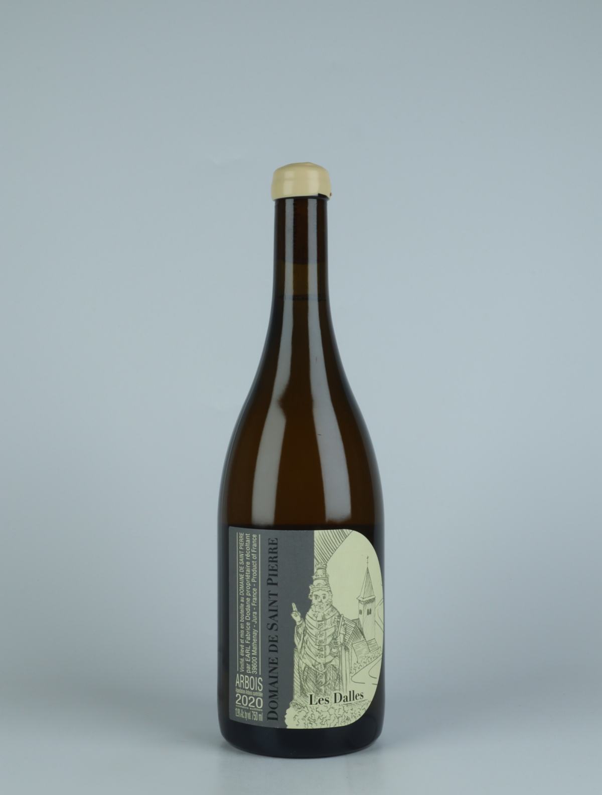 En flaske 2020 Arbois Blanc - Les Dalles Hvidvin fra Domaine de Saint Pierre, Jura i Frankrig