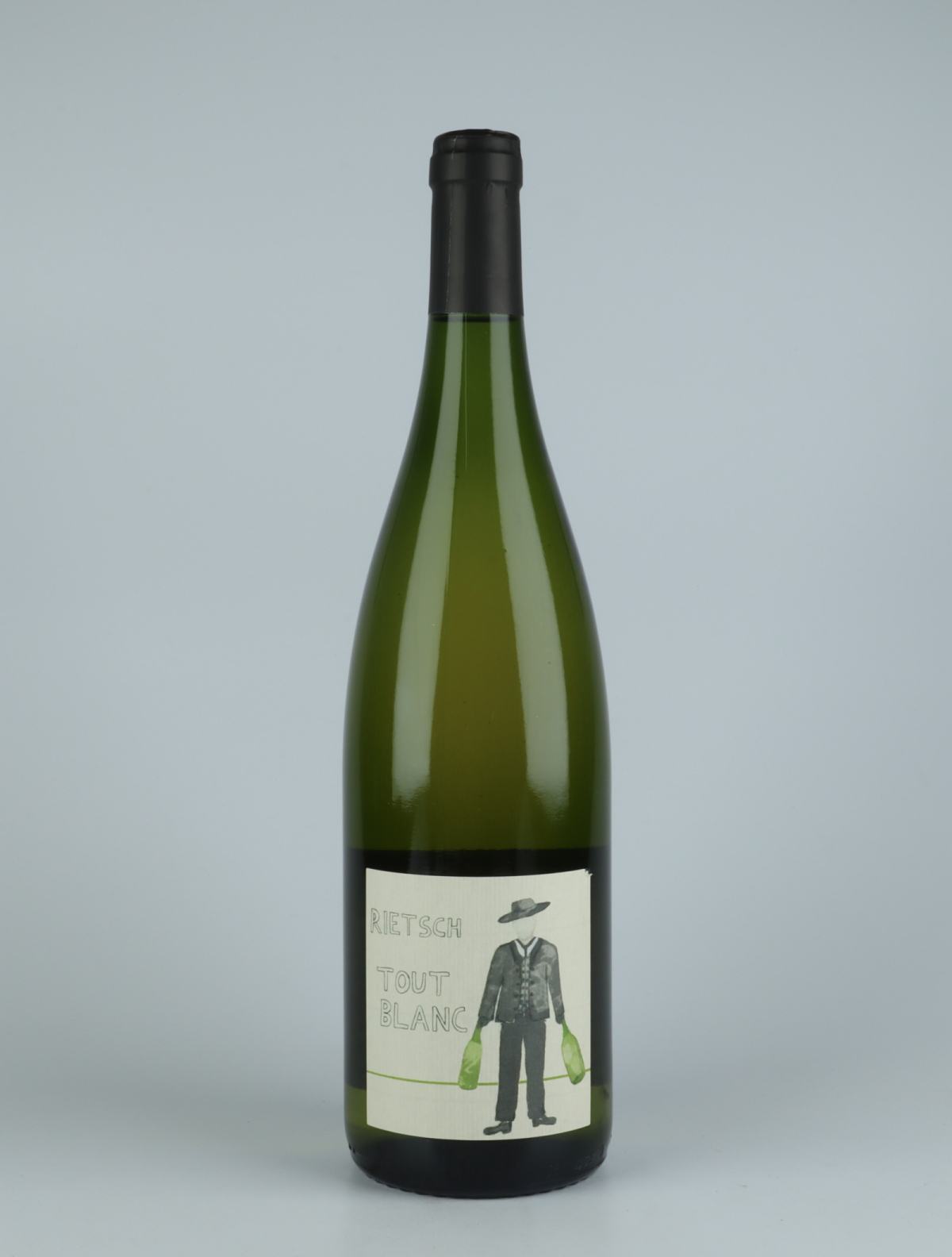 A bottle  Blanc au Litre White wine from Domaine Rietsch, Alsace in France