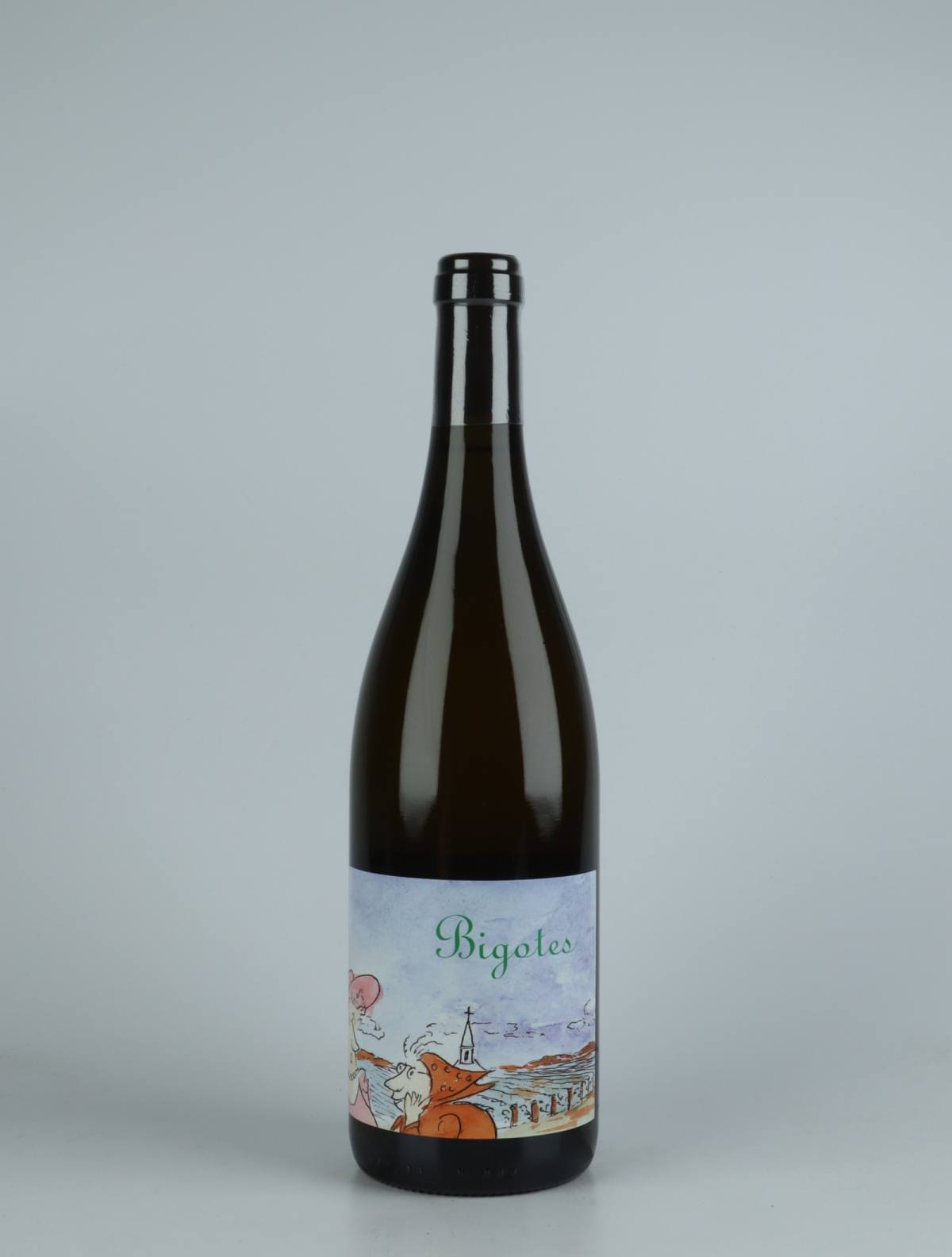 En flaske 2020 Bourgogne Blanc - Bigotes Hvidvin fra Frédéric Cossard, Bourgogne i Frankrig