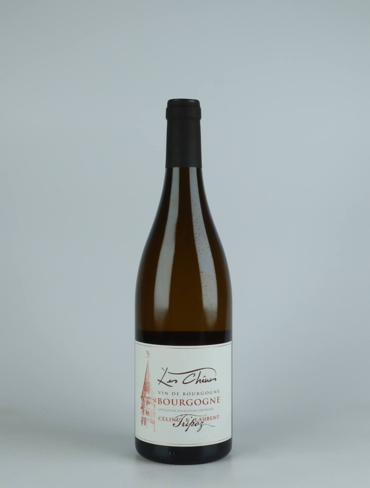 A bottle 2020 Bourgogne Blanc - Les Chênes White wine from Céline & Laurent Tripoz, Burgundy in France