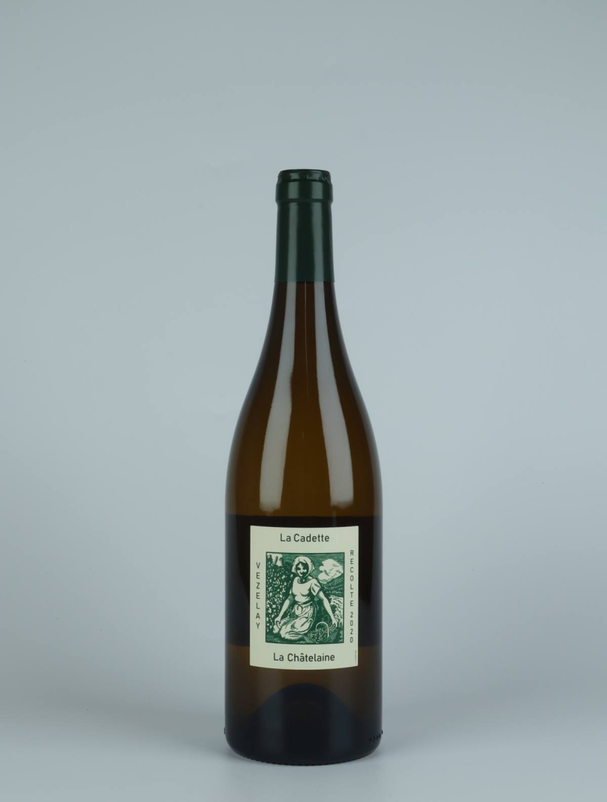 A bottle 2020 Bourgogne Vézelay - La Châtelaine White wine from Domaine de la Cadette, Burgundy in France