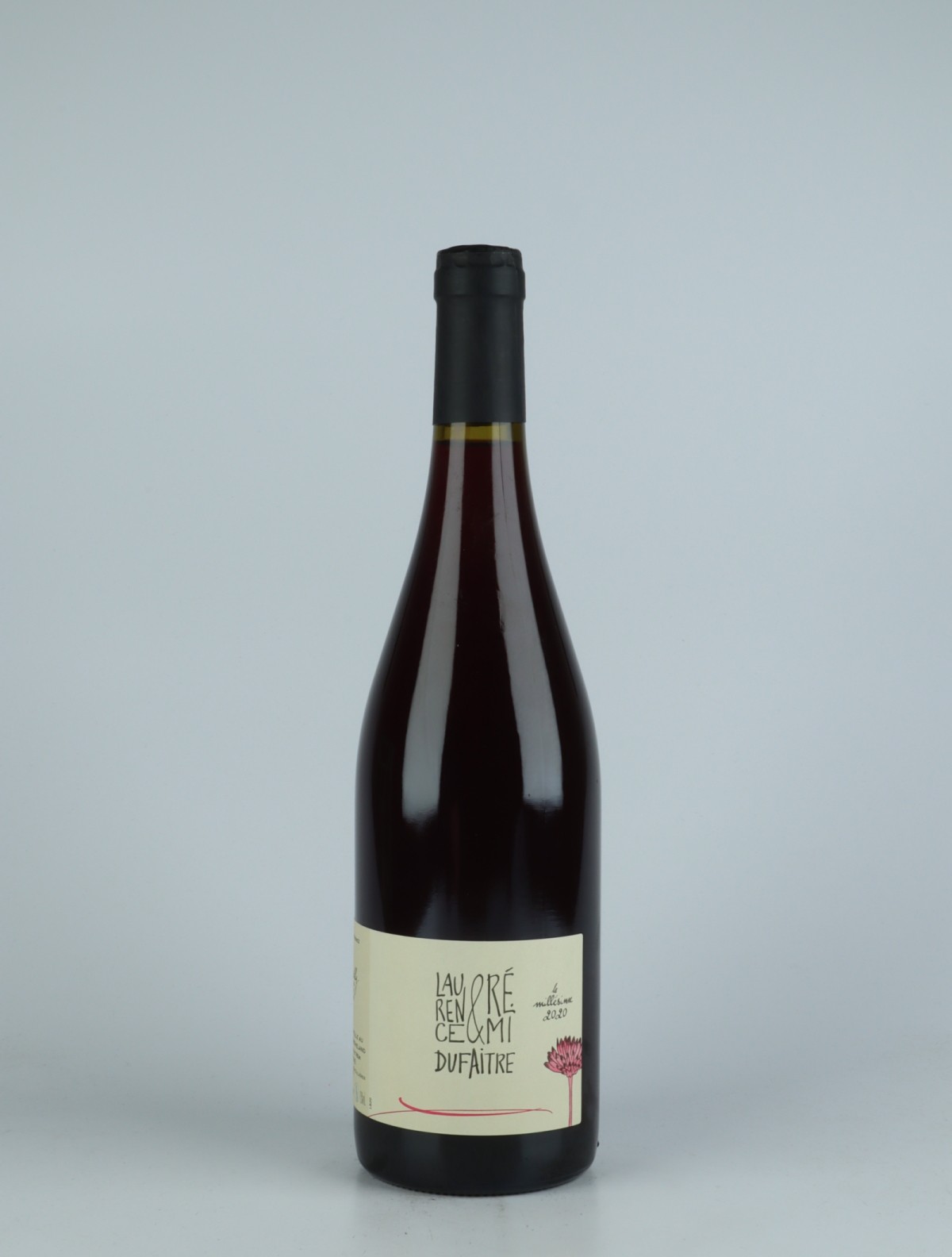 En flaske 2020 Brouilly Rødvin fra Laurence & Rémi Dufaitre, Beaujolais i Frankrig