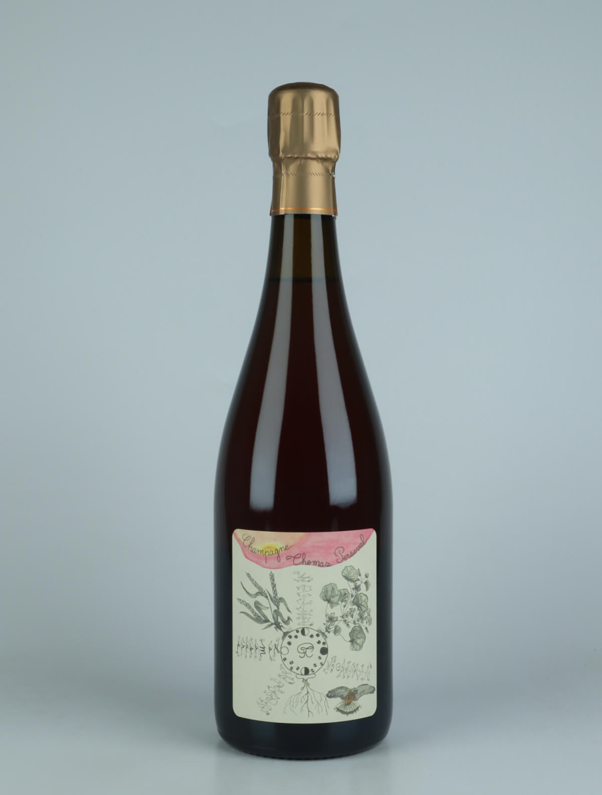 En flaske 2020 Chamery 1. Cru - La Masure - Rosé de macération Mousserende fra Thomas Perseval, Champagne i Frankrig