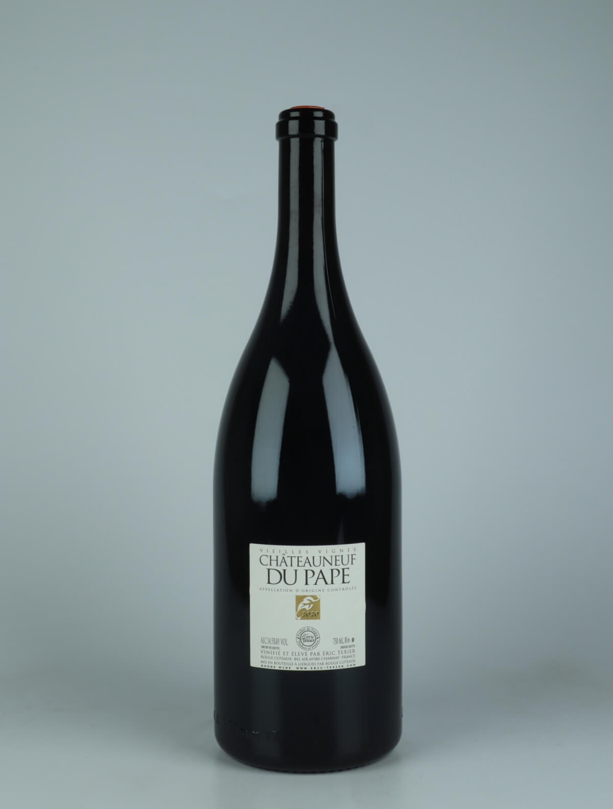 En flaske 2020 Châteauneuf-du-pape V.V. - Magnum Rødvin fra Eric Texier, Rhône i Frankrig