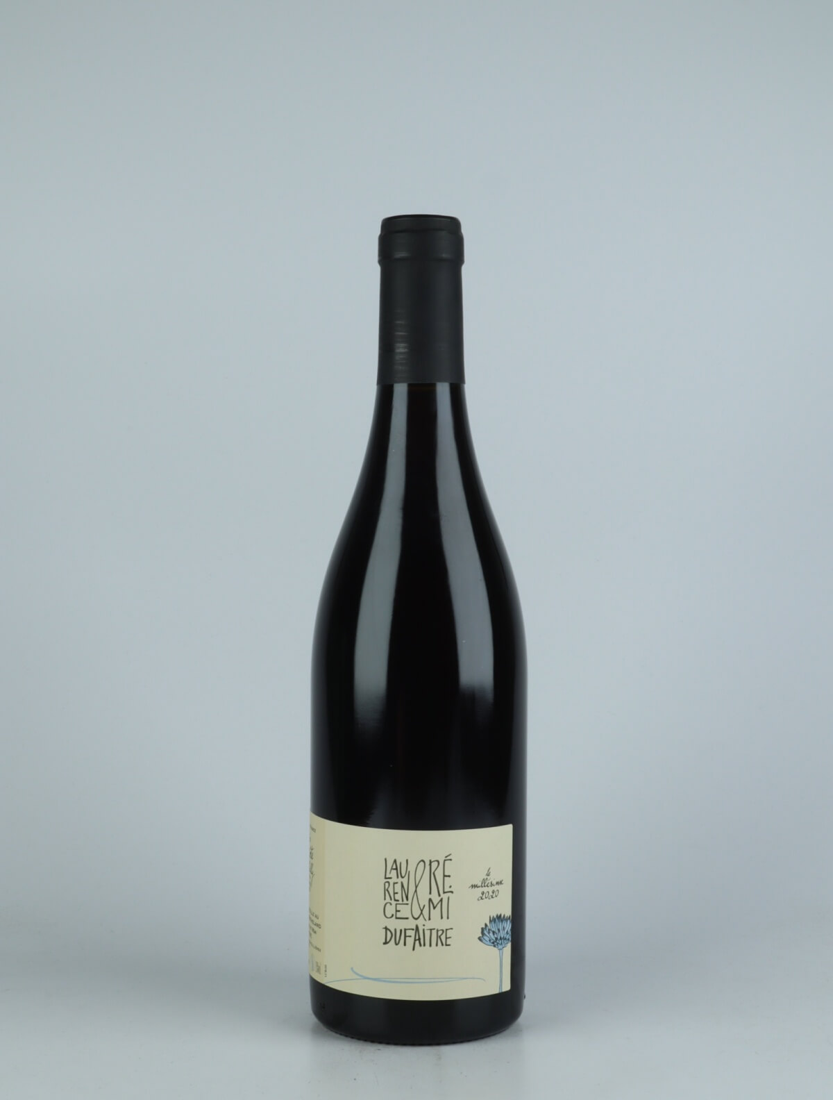 A bottle 2020 Côte de Brouilly Red wine from Laurence & Rémi Dufaitre, Beaujolais in France
