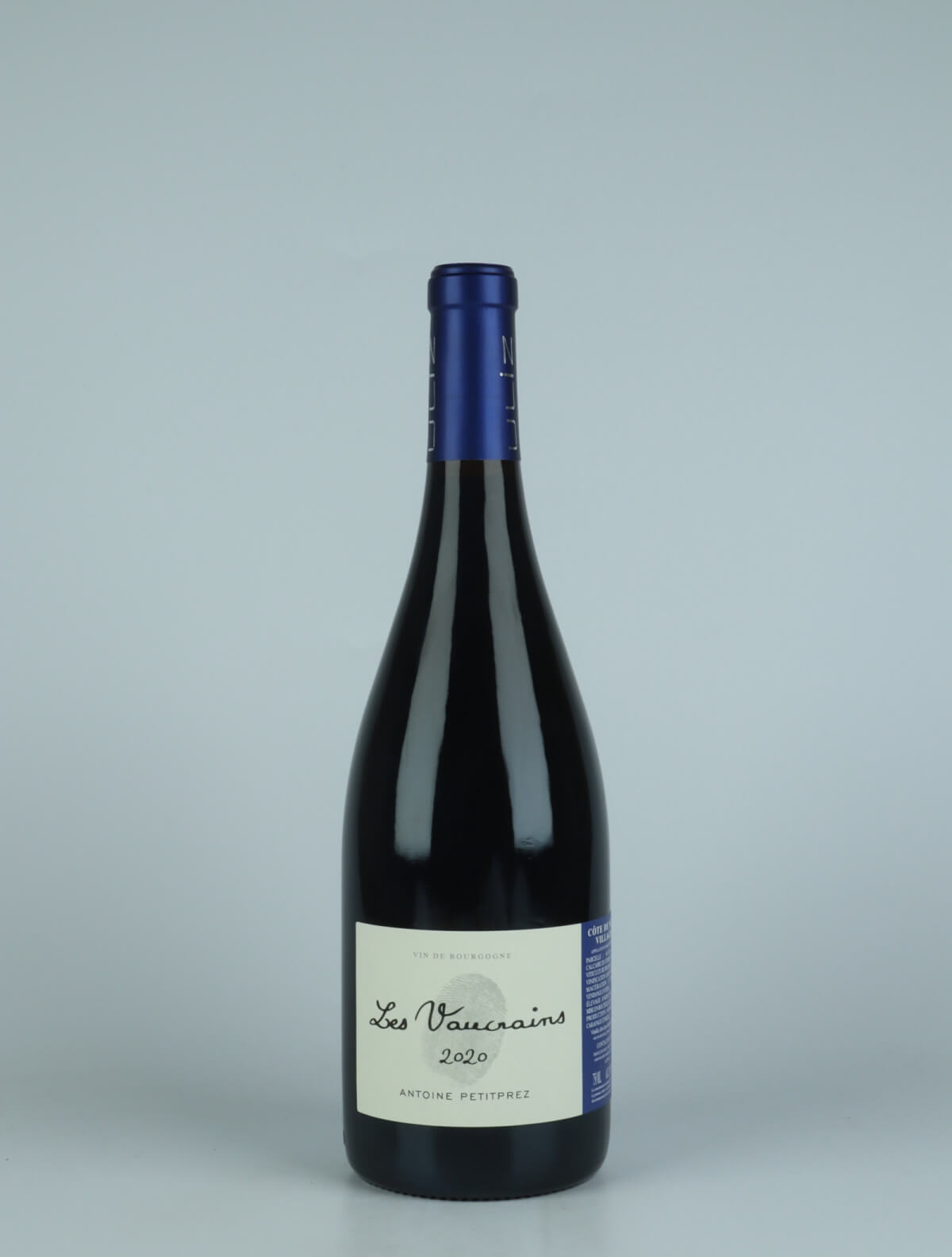 A bottle 2020 Côtes de Nuits Villages - Les Vaucrains Red wine from Antoine Petitprez, Burgundy in France