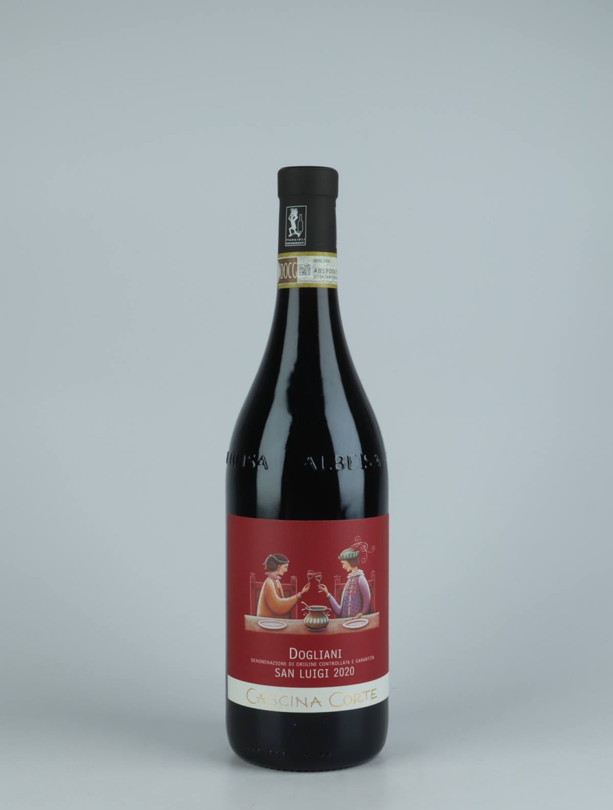 A bottle 2020 Dogliani - San Luigi Red wine from Cascina Corte, Piedmont in Italy