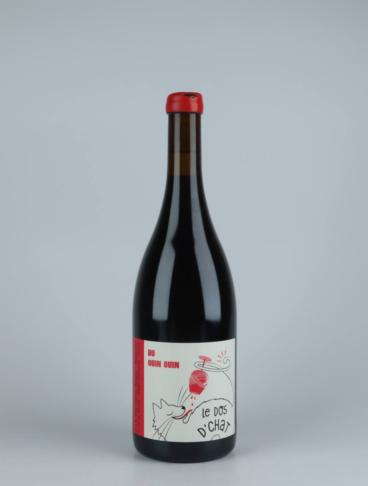 A bottle 2020 Du Quin Quin Red wine from Fabrice Dodane, Jura in France