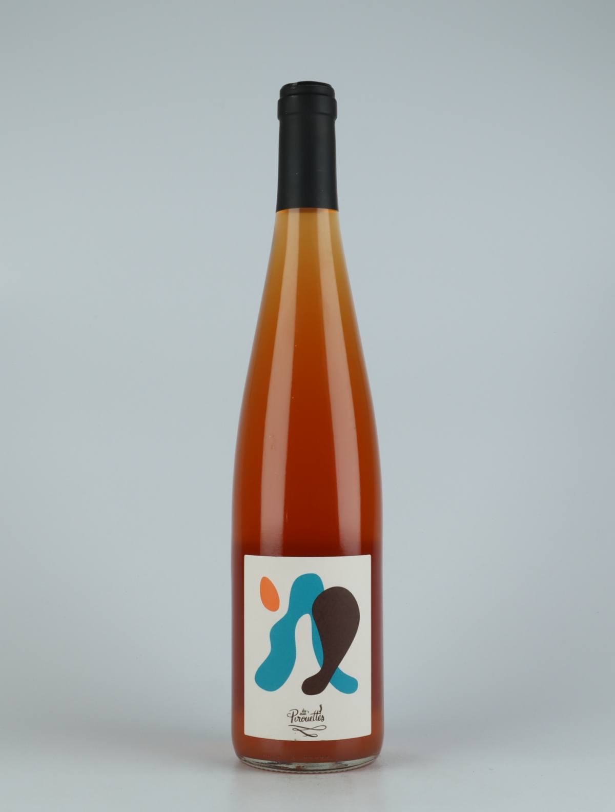 A bottle 2020 Eros Orange wine from Les Vins Pirouettes, Alsace in France