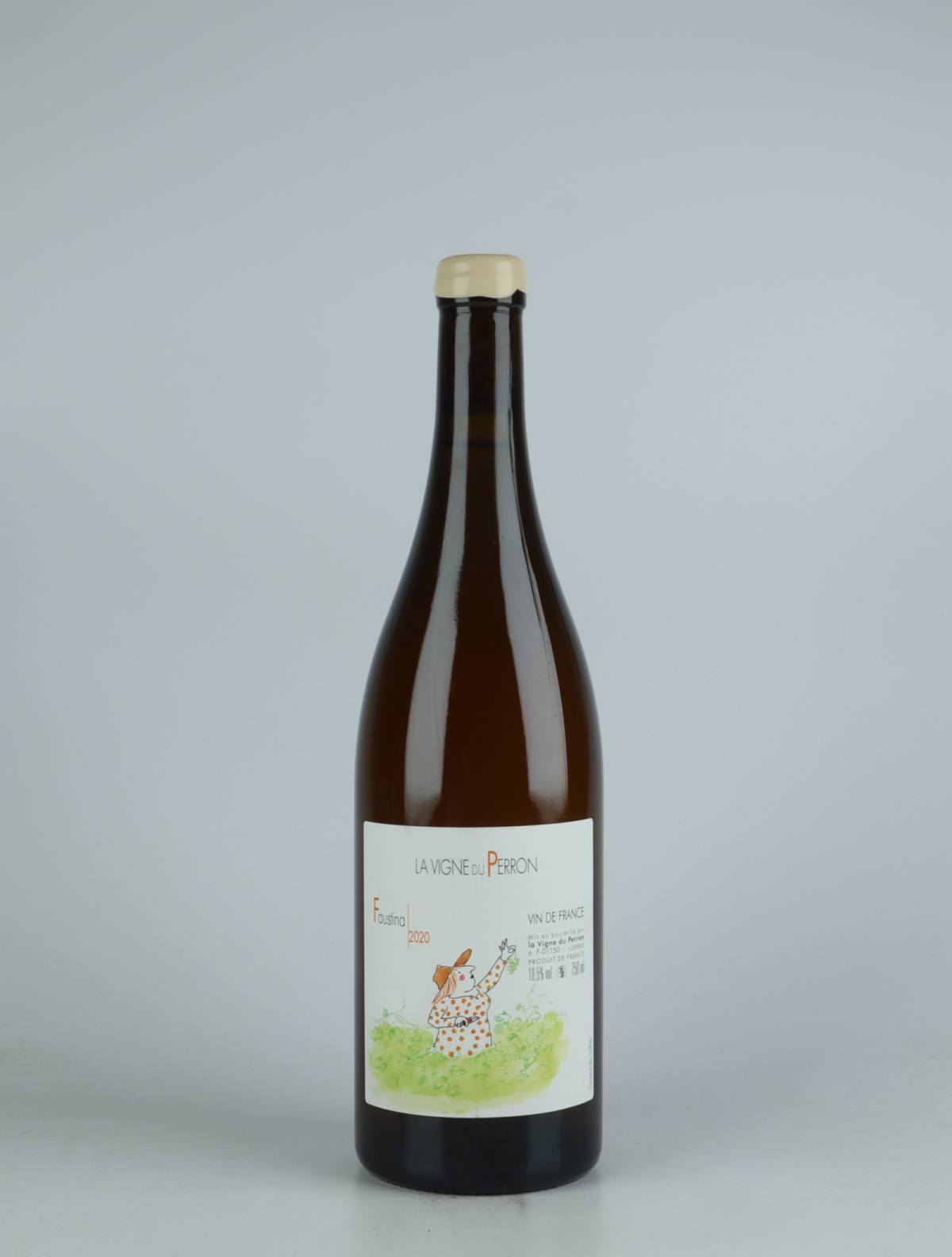 En flaske 2020 Faustina Orange vin fra Domaine du Perron, Bugey i Frankrig