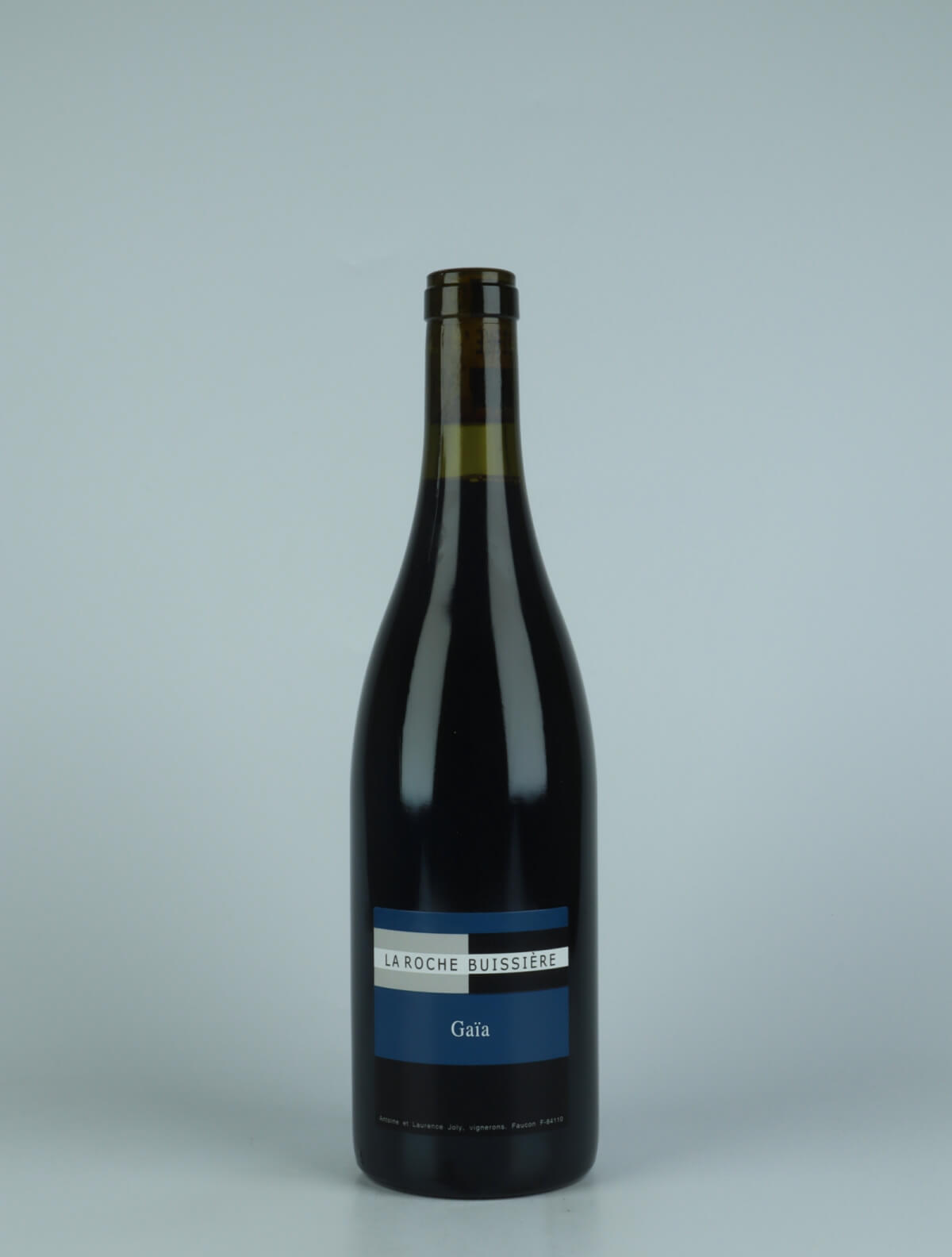 A bottle 2020 Gaïa Red wine from La Roche Buissière, Rhône in France