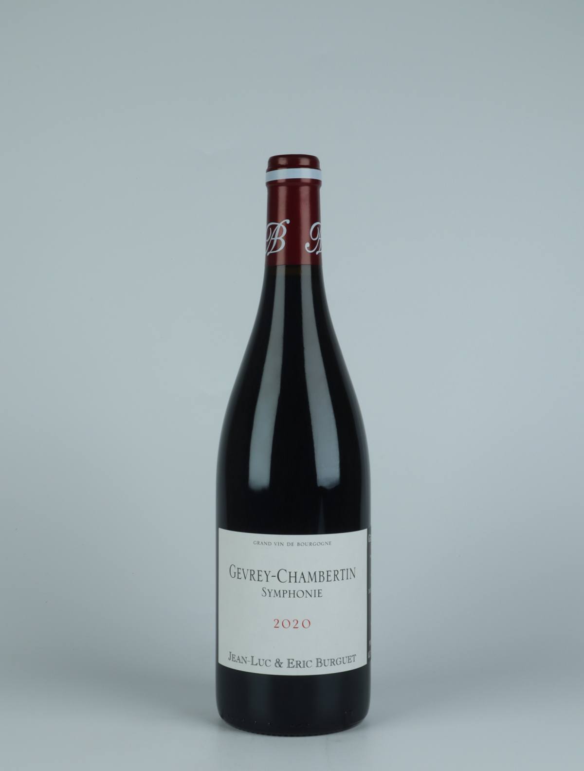 En flaske 2020 Gevrey-Chambertin - Symphonie Rødvin fra Jean-Luc & Eric Burguet, Bourgogne i Frankrig