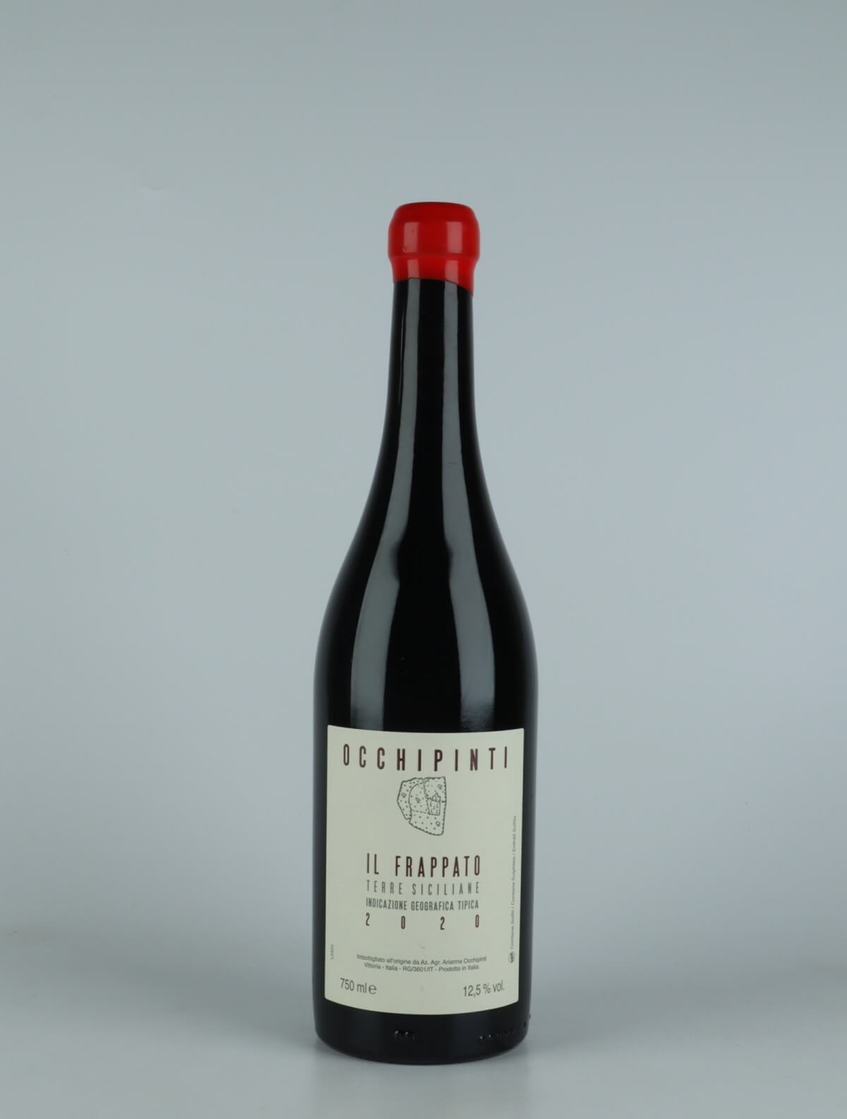 A bottle 2020 Il Frappato Red wine from Arianna Occhipinti, Sicily in Italy