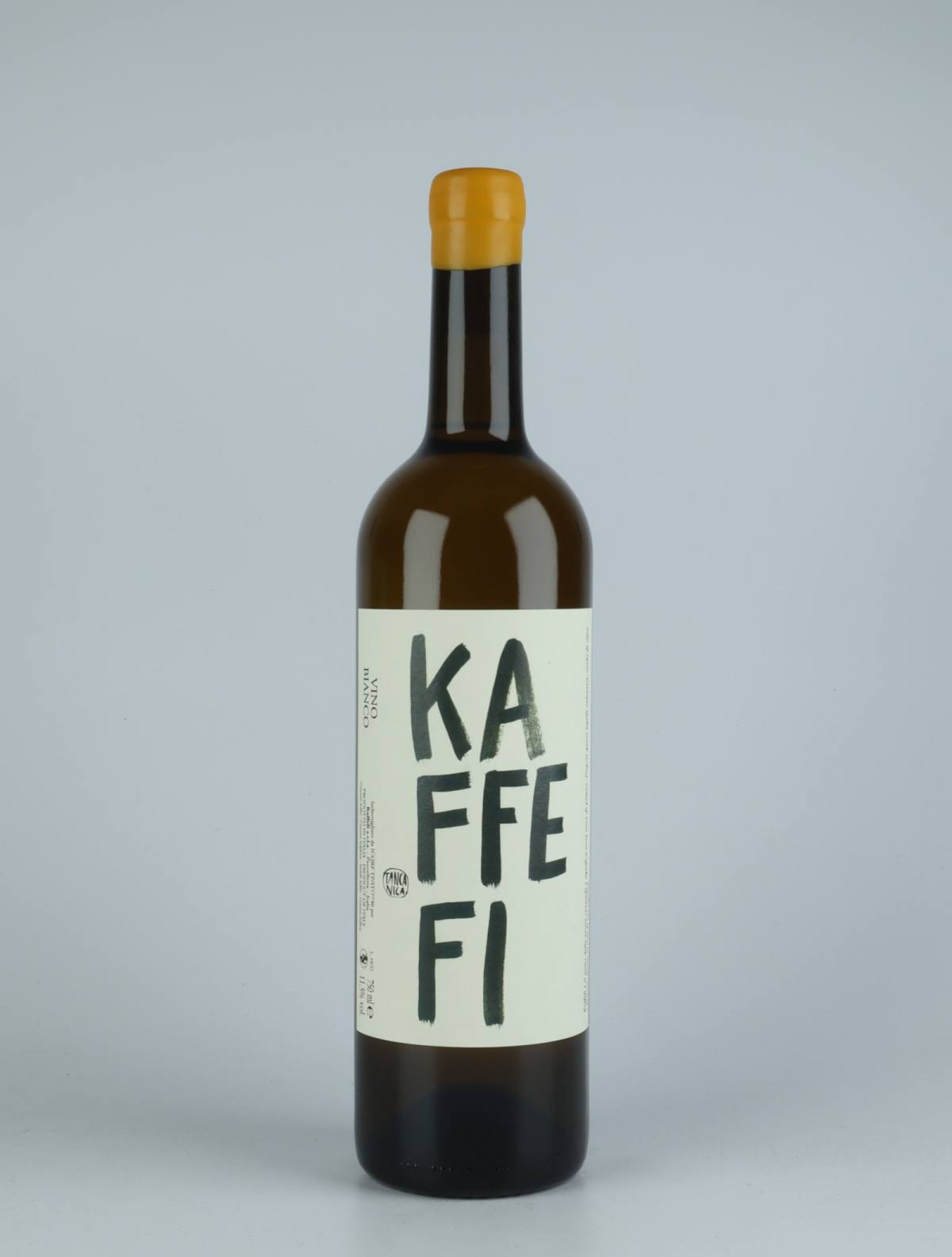 A bottle 2020 Kaffefi White wine from Tanca Nica, Sicily in Italy