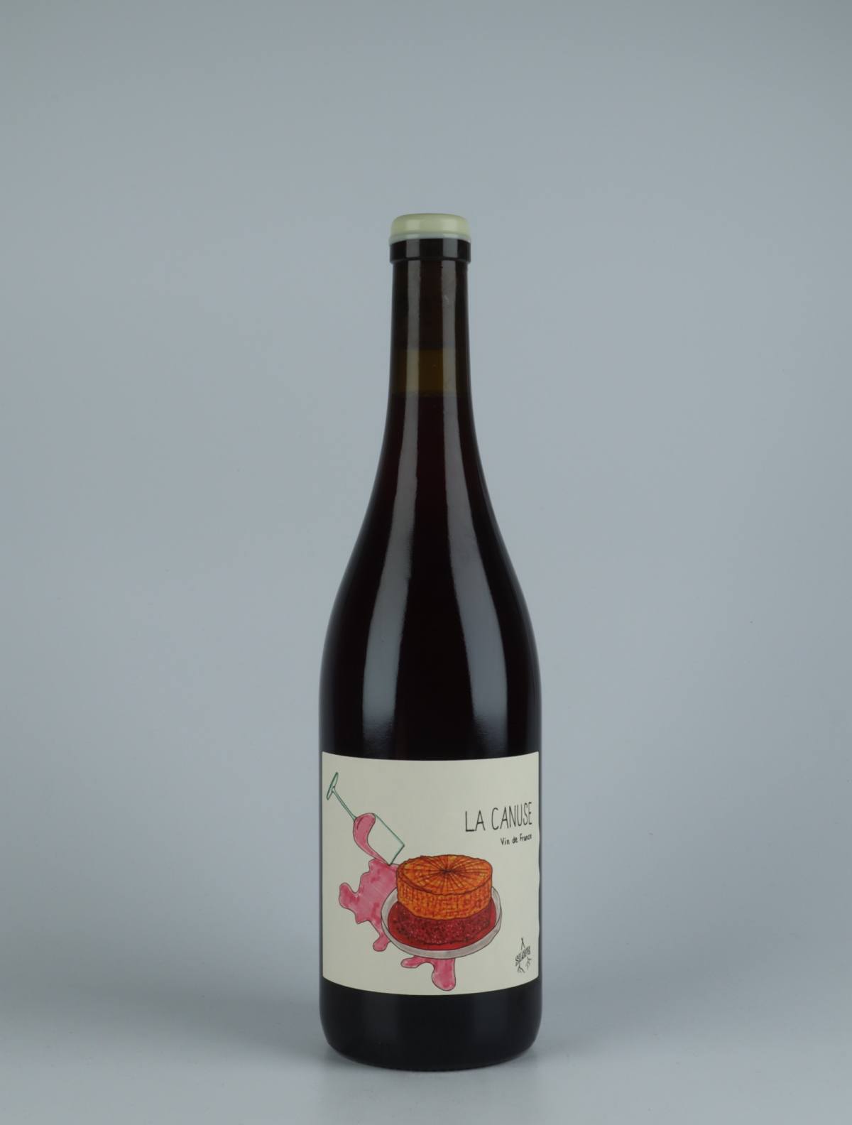 A bottle 2020 La Canuse Red wine from Slope, Rhône in France