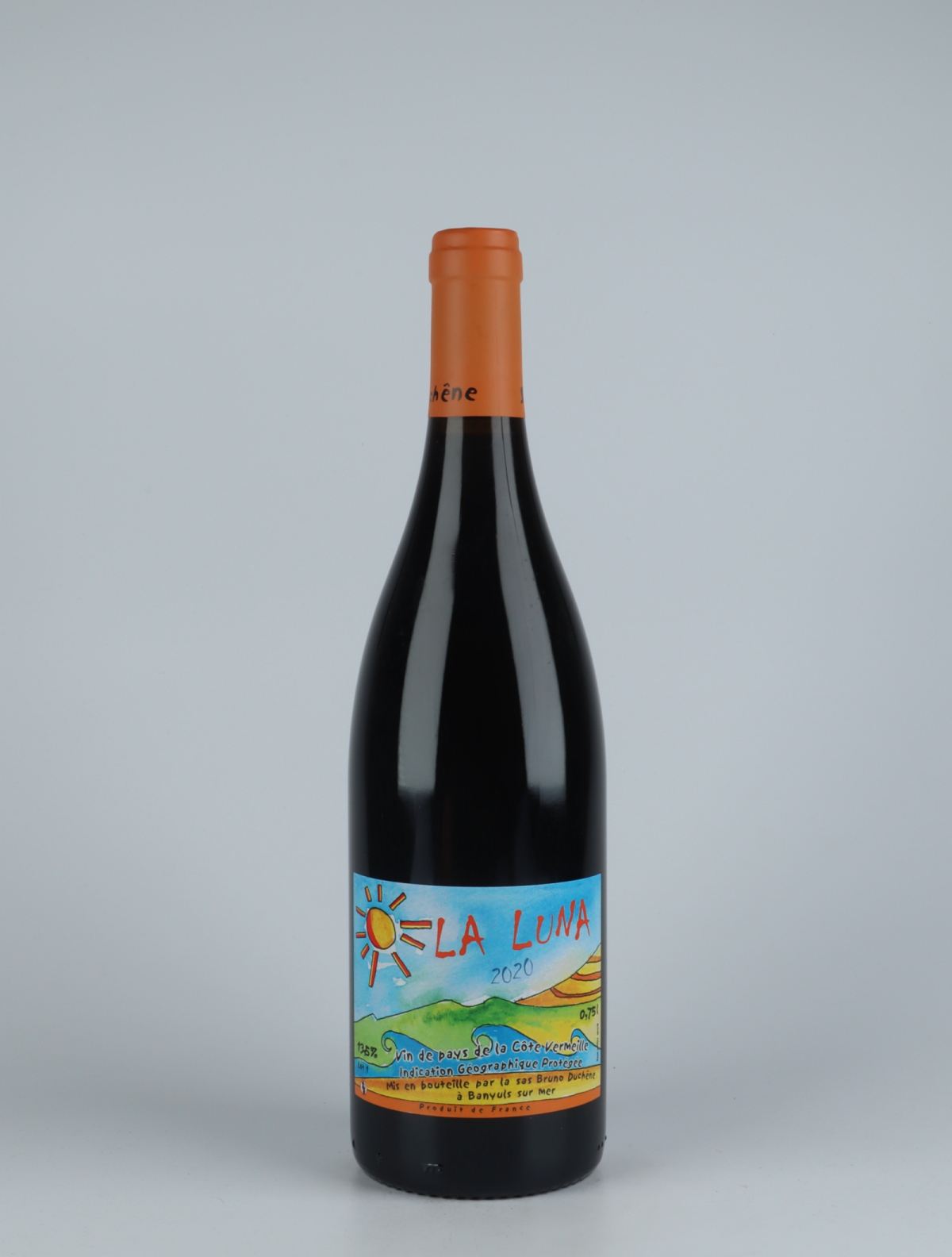 A bottle 2020 La Luna Red wine from Bruno Duchêne, Rousillon in France