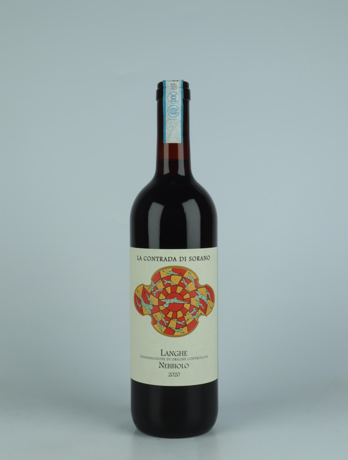 En flaske 2020 Langhe Nebbiolo Rødvin fra La Contrada di Sorano, Piemonte i Italien