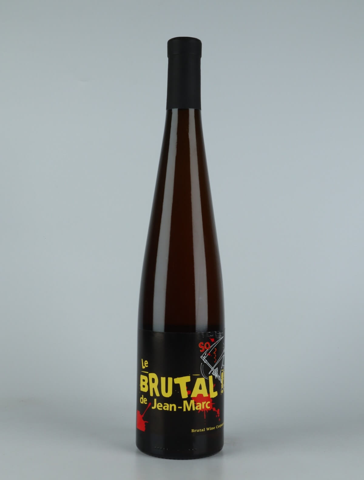 En flaske 2020 Le Brutal!!! de Jean Marc Orange vin fra Les Vins Pirouettes, Alsace i Frankrig