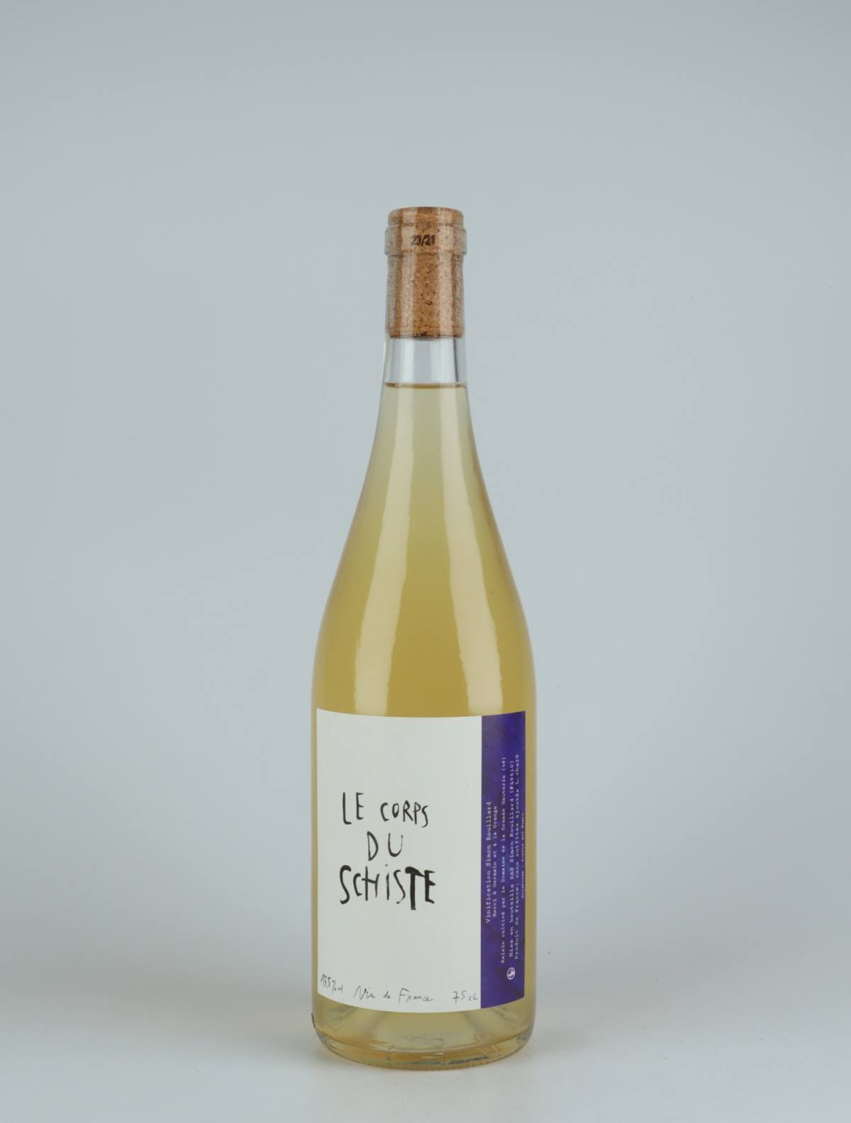 A bottle 2020 Le Corps du Schiste White wine from Simon Rouillard, Loire in France