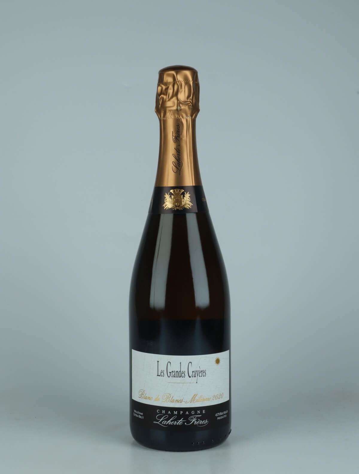 A bottle 2020 Les Grandes Crayeres Sparkling from Laherte Frères, Champagne in France