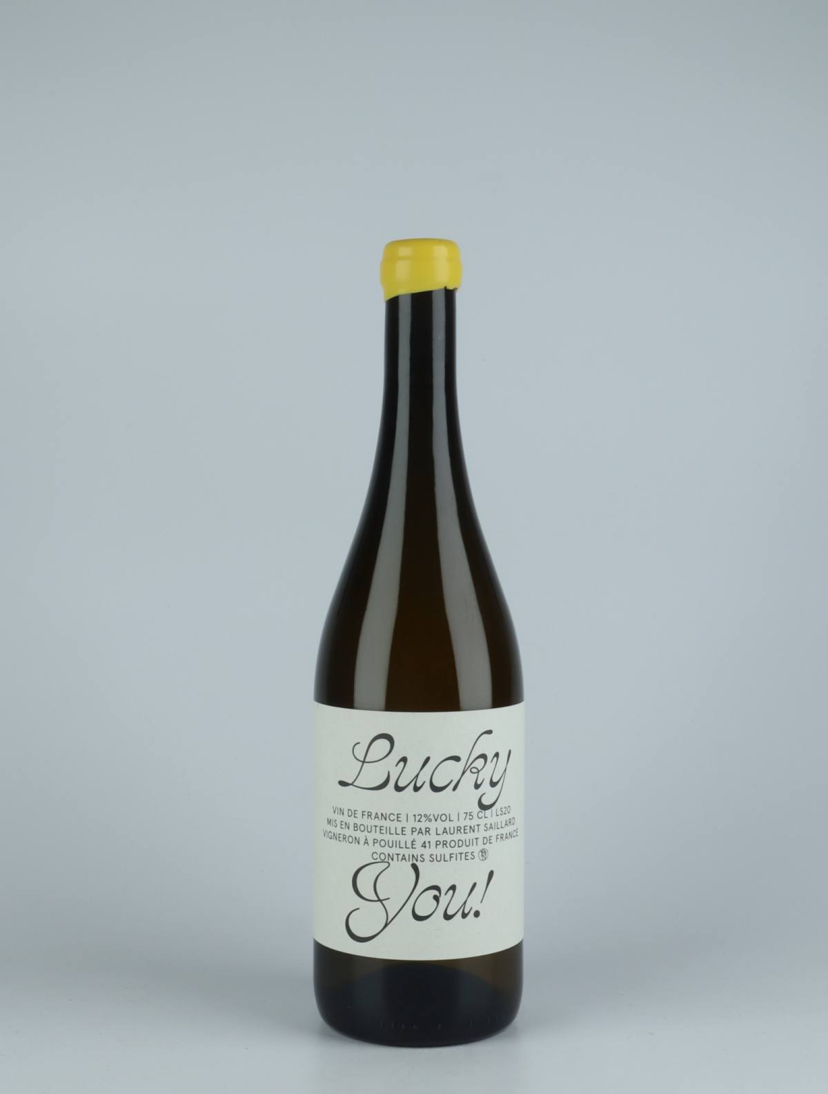 A bottle 2020 Lucky You White wine from Laurent Saillard, Loire in France