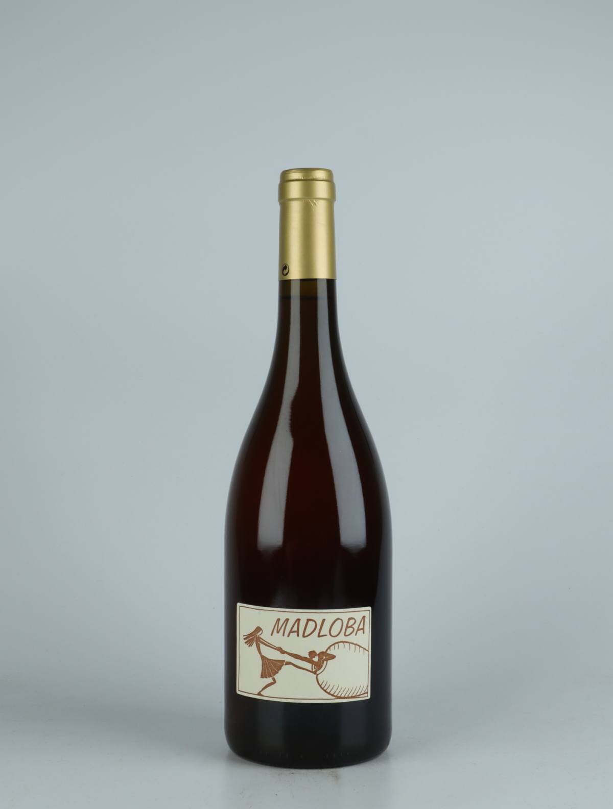 A bottle 2020 Madloba Blanc Orange wine from Domaine des Miquettes, Rhône in France