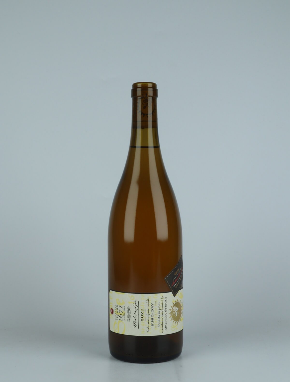 A bottle 2020 Malvazija Orange wine from , Brda in Slovenia
