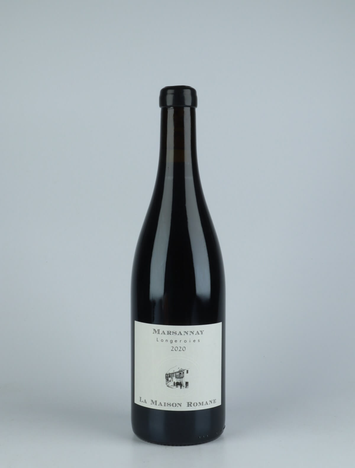 A bottle 2020 Marsannay - Longeroies Red wine from La Maison Romane, Burgundy in France