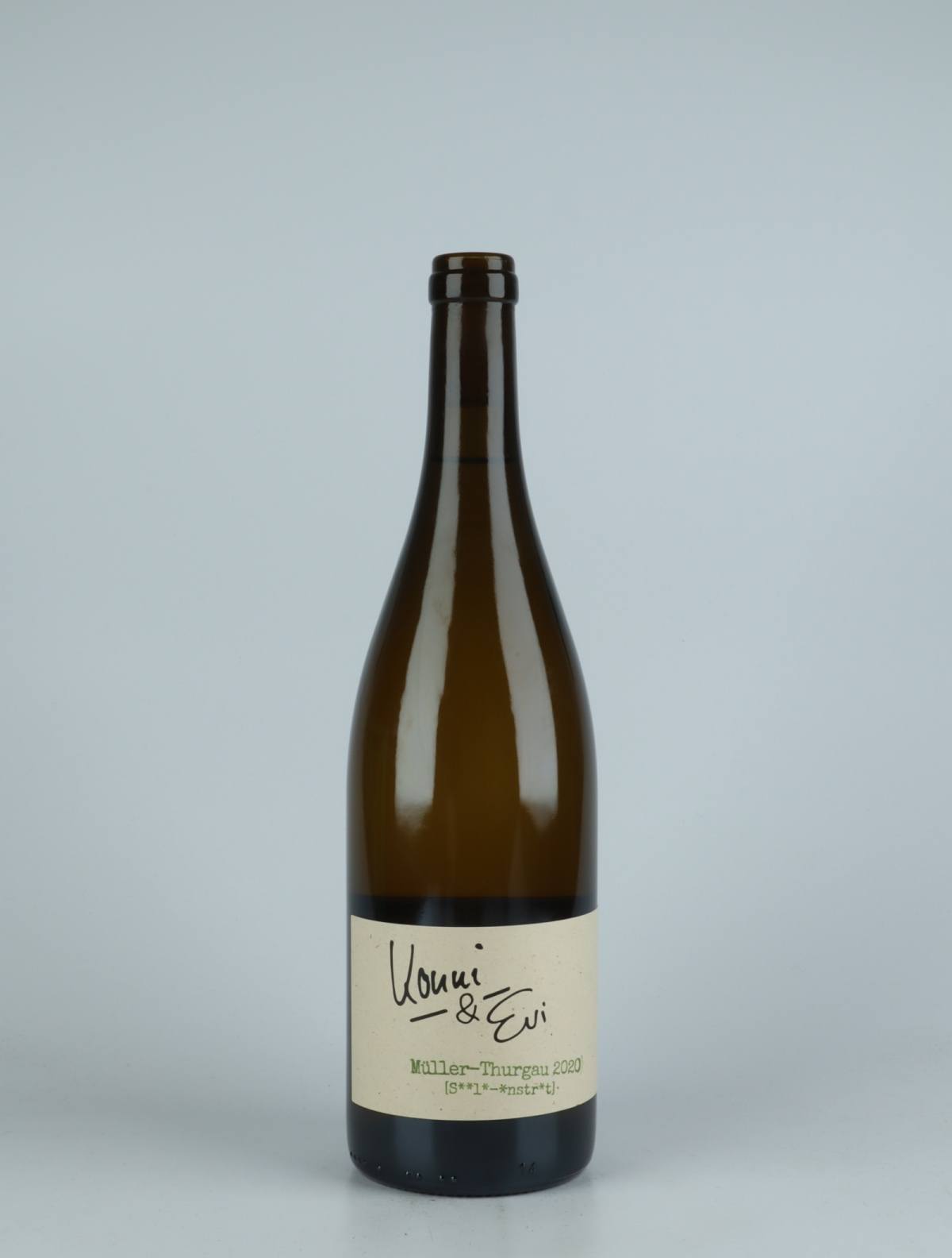 A bottle 2020 Müller-Thurgau White wine from Konni & Evi, Saale-Unstrut in Germany
