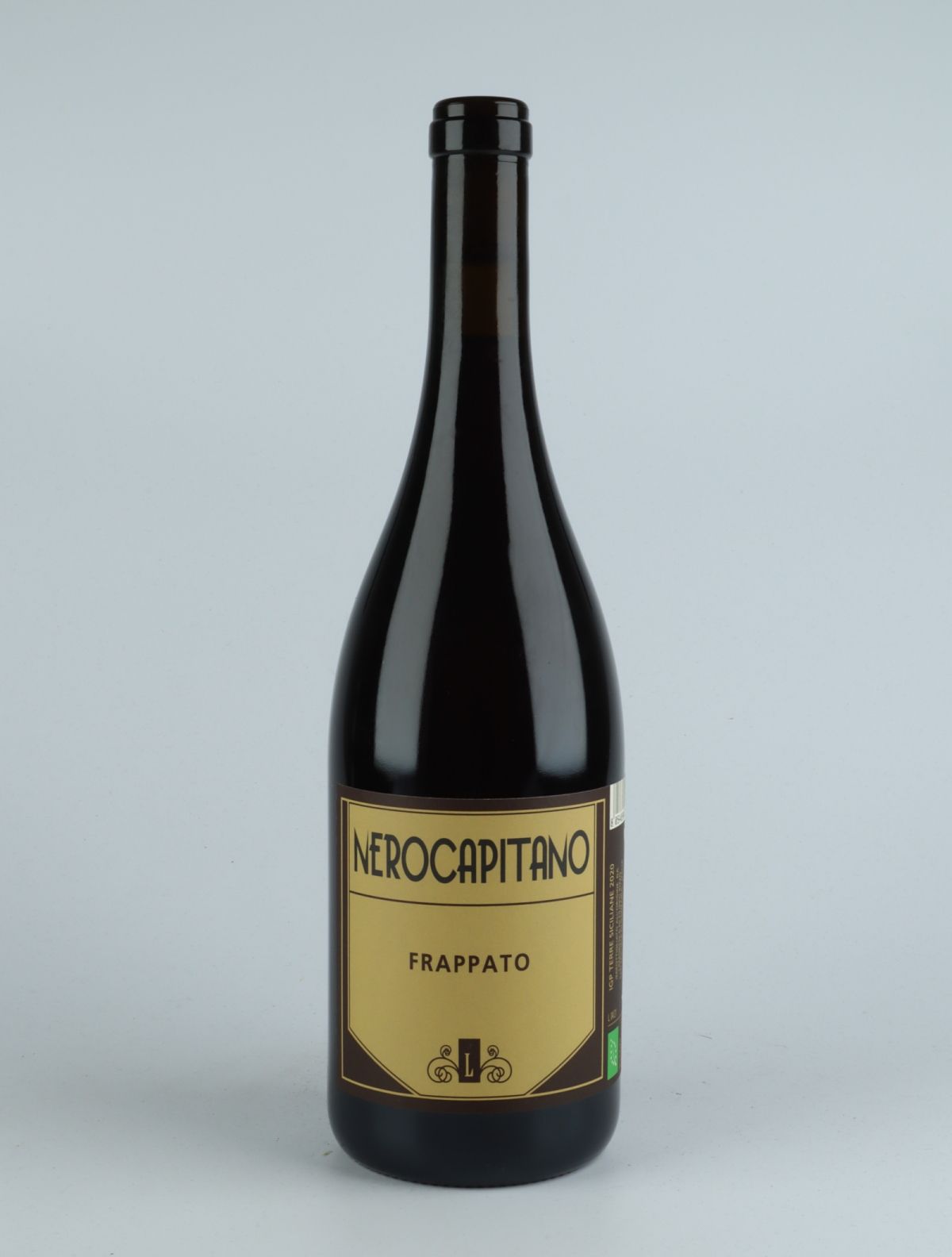 A bottle 2020 Nerocapitano Red wine from Lamoresca, Sicily in Italy