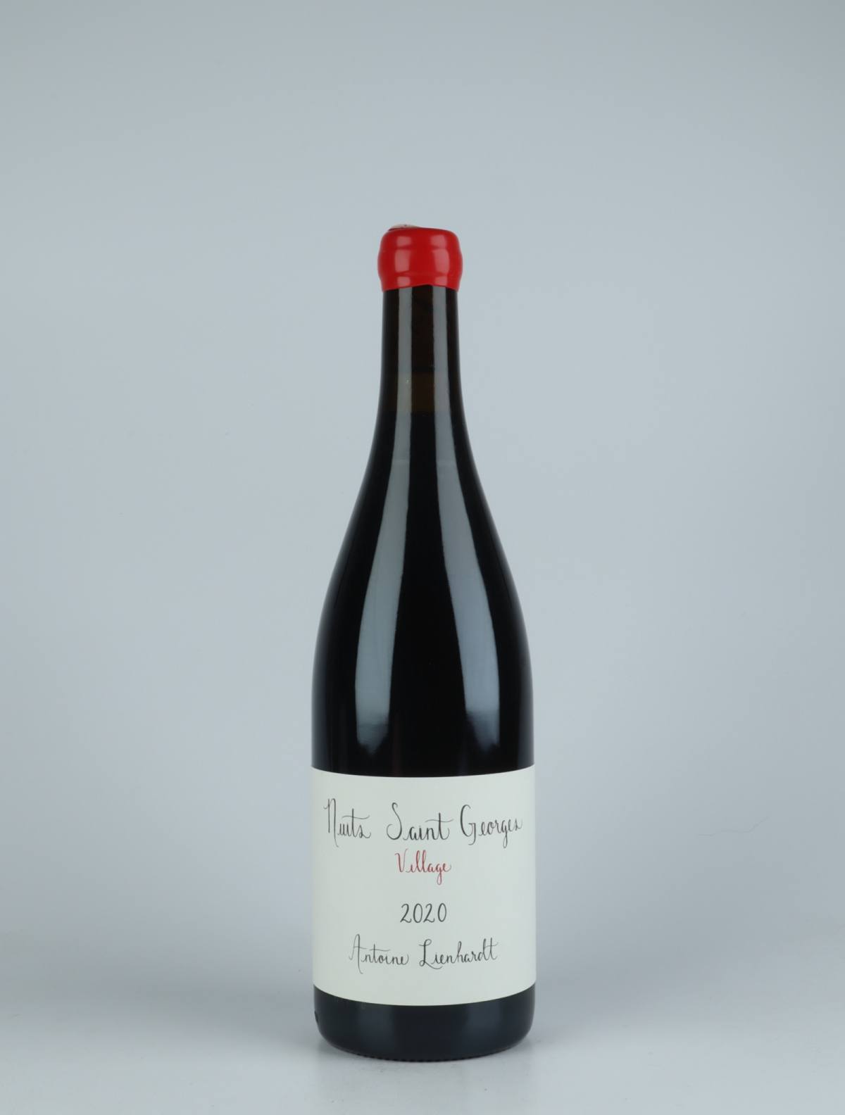 A bottle 2020 Nuits Saint Georges Red wine from Antoine Lienhardt, Burgundy in France