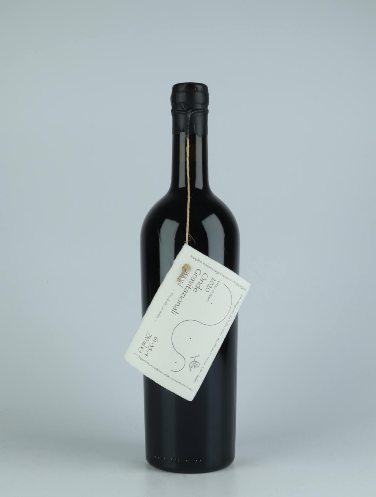 A bottle 2020 Onde Gravitazionali Red wine from Fabio Gea, Piedmont in Italy