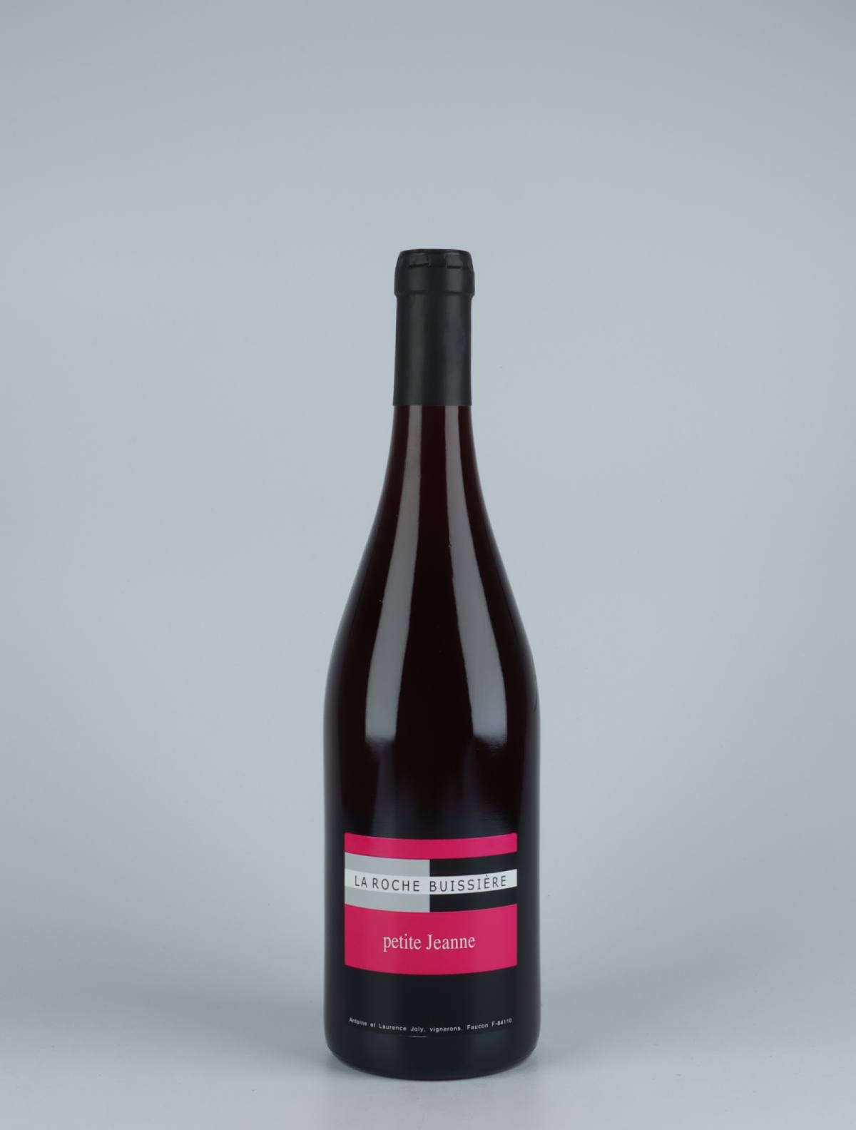 A bottle 2020 Petite Jeanne Red wine from La Roche Buissière, Rhône in France