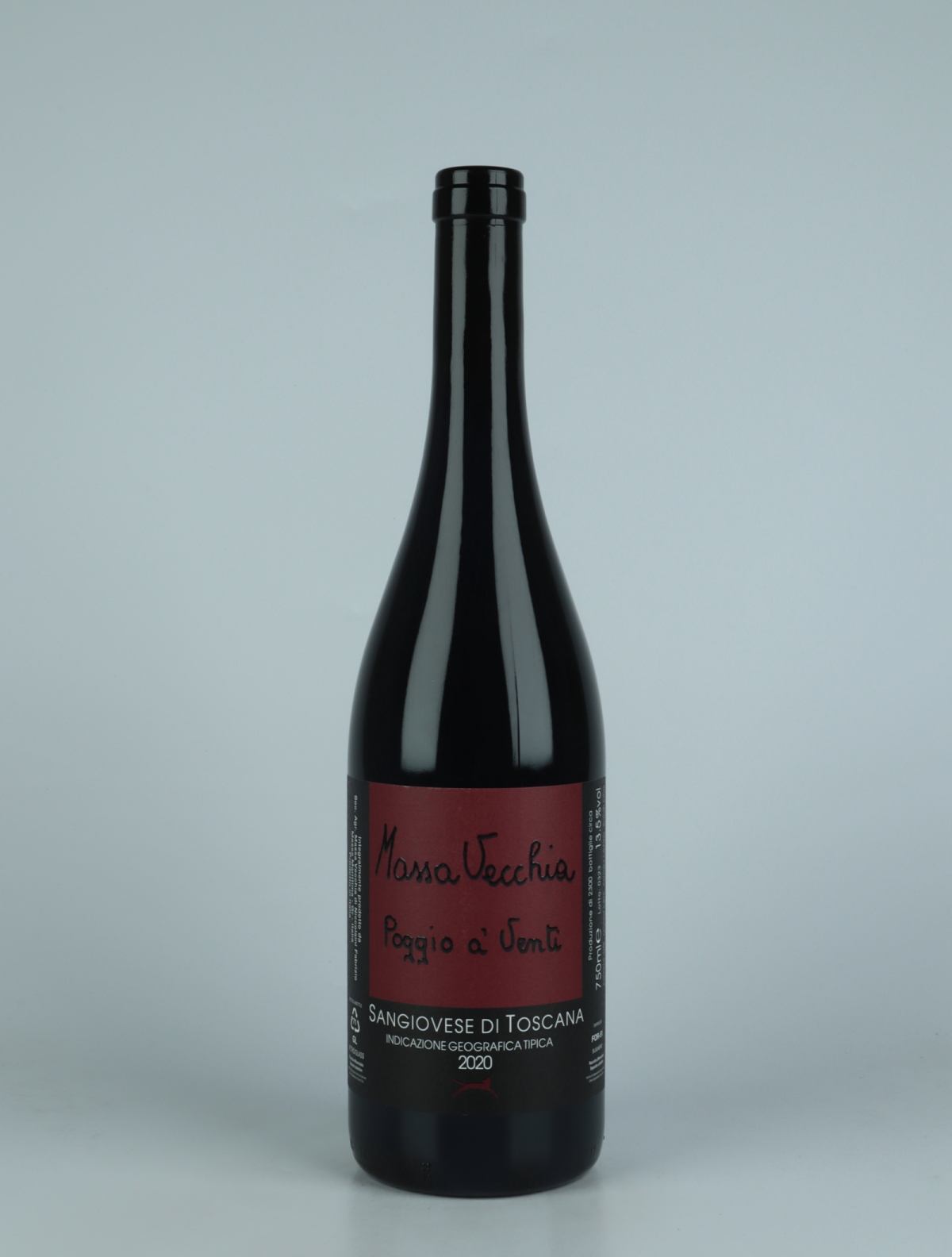 A bottle 2020 Poggio a' Venti Red wine from Massa Vecchia, Tuscany in Italy