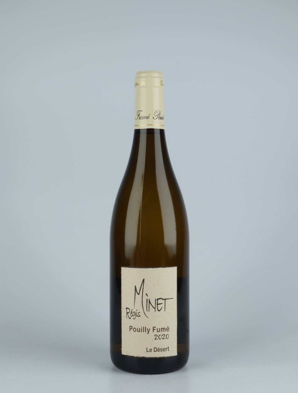 A bottle 2020 Pouilly Fumé - Le Desert White wine from Régis Minet, Loire in France