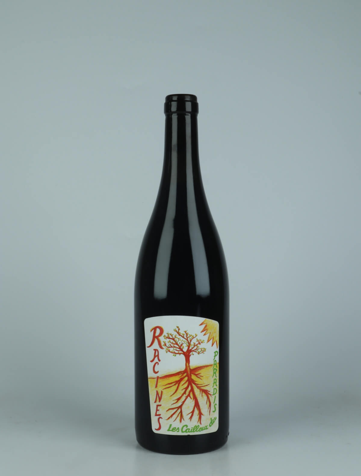 A bottle 2020 Racines Rouge Red wine from Etienne Courtois, Loire in France